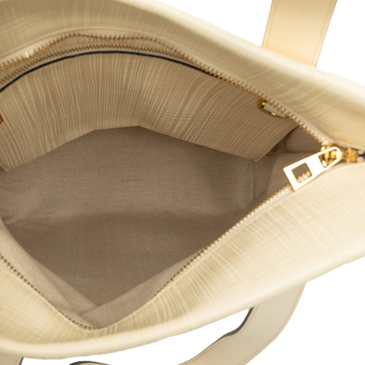 LOEWE Linen Embossed Calfskin Anagram Shopper Tote — Brown