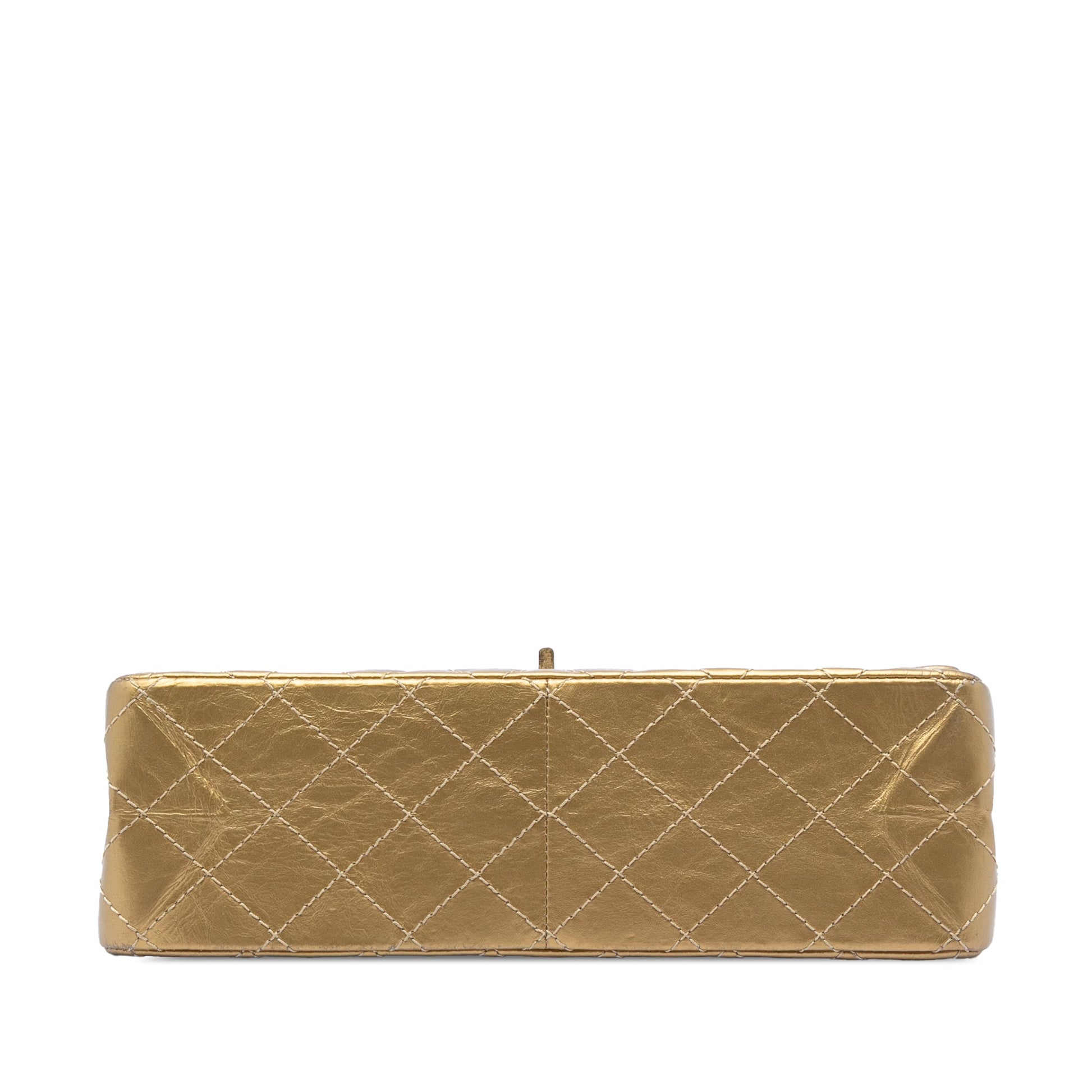 Chanel Quilted Metallic Aged Calfskin Reissue 2.55 Double Flap 226