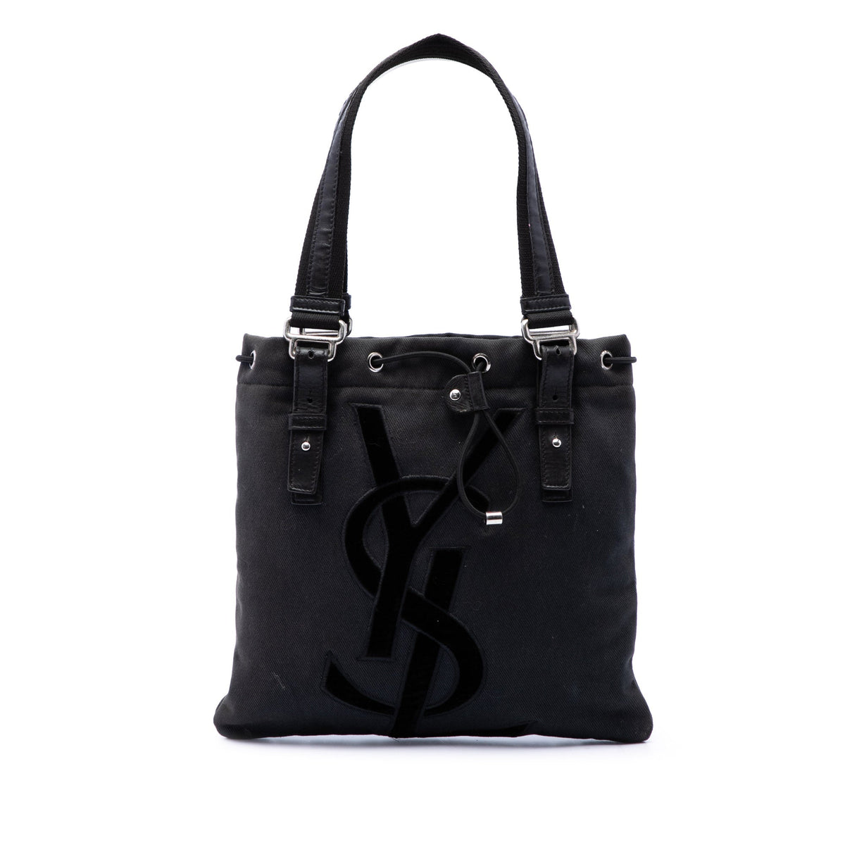 Saint Laurent Small Denim Monogram Kahala Tote