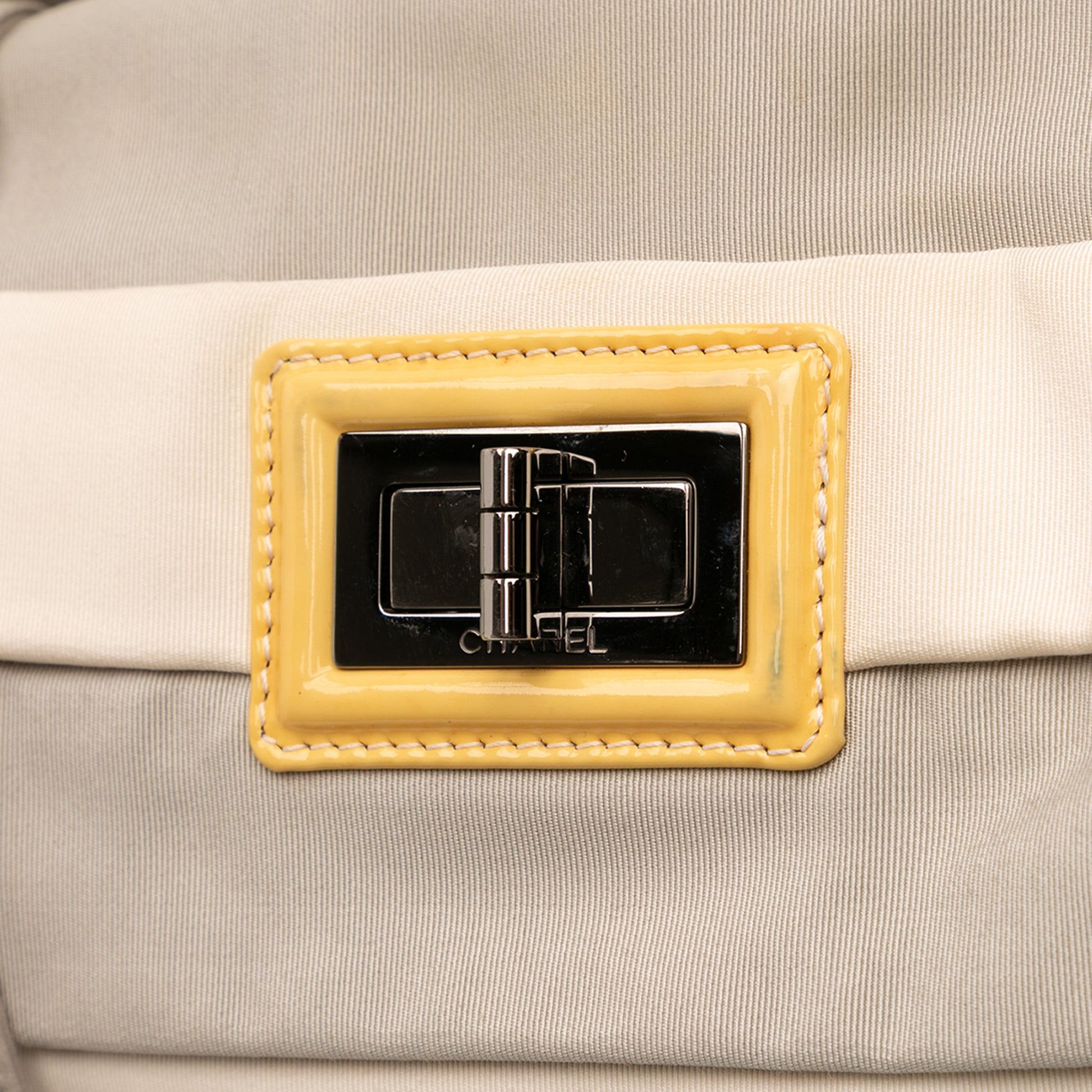 Chanel Bicolor Nylon Grosgrain Reissue 2.55 Shopping Tote