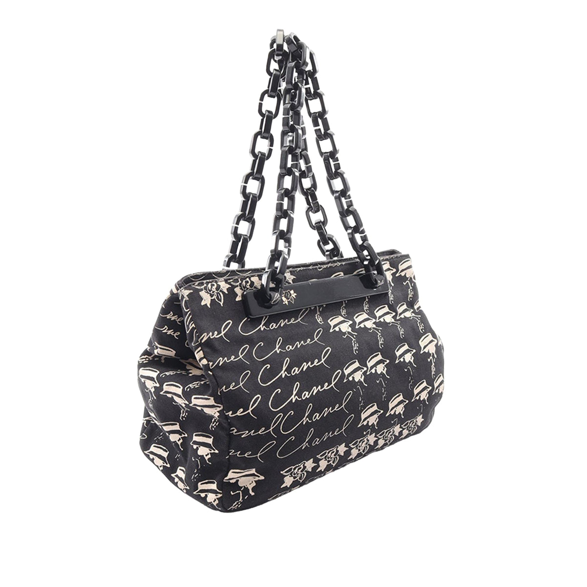 Chanel Canvas Camellia Flower Tote