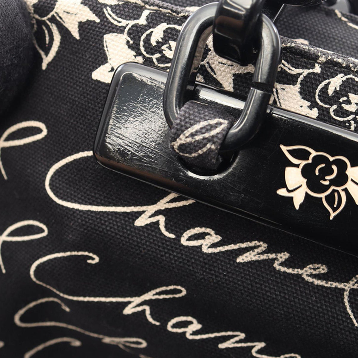 Chanel Canvas Camellia Flower Tote