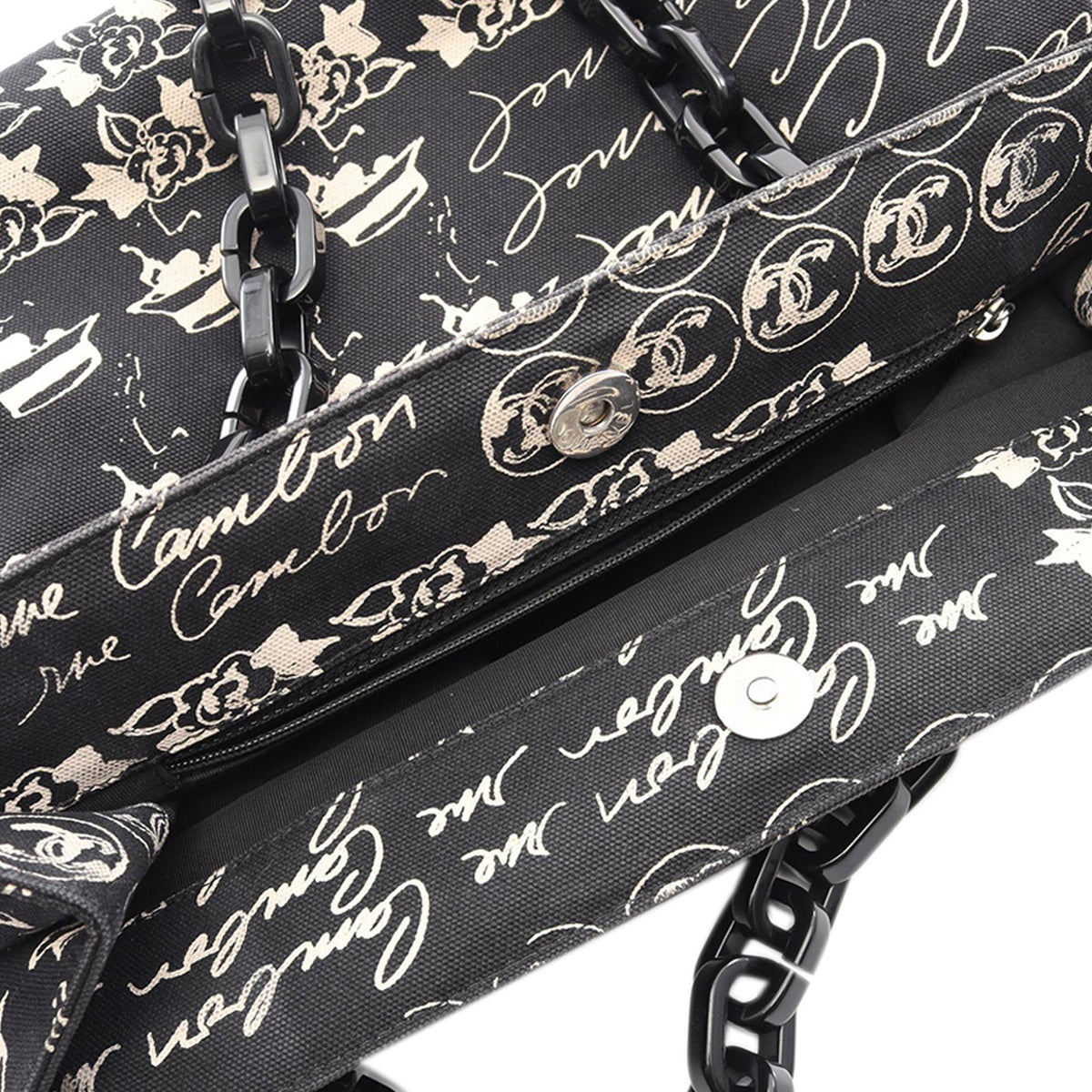 Chanel Canvas Camellia Flower Tote
