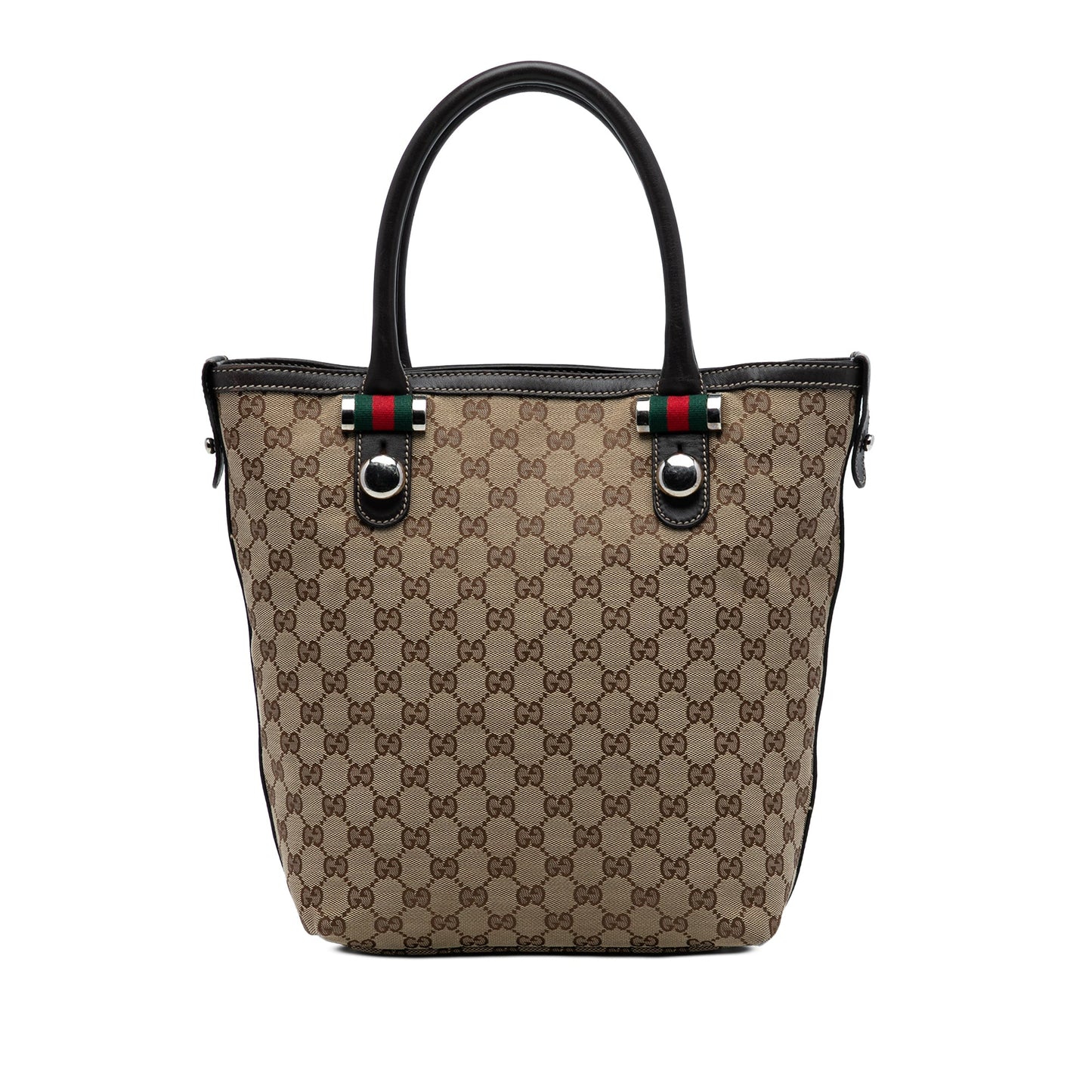 Gucci GG Canvas Web Match Ball Tote