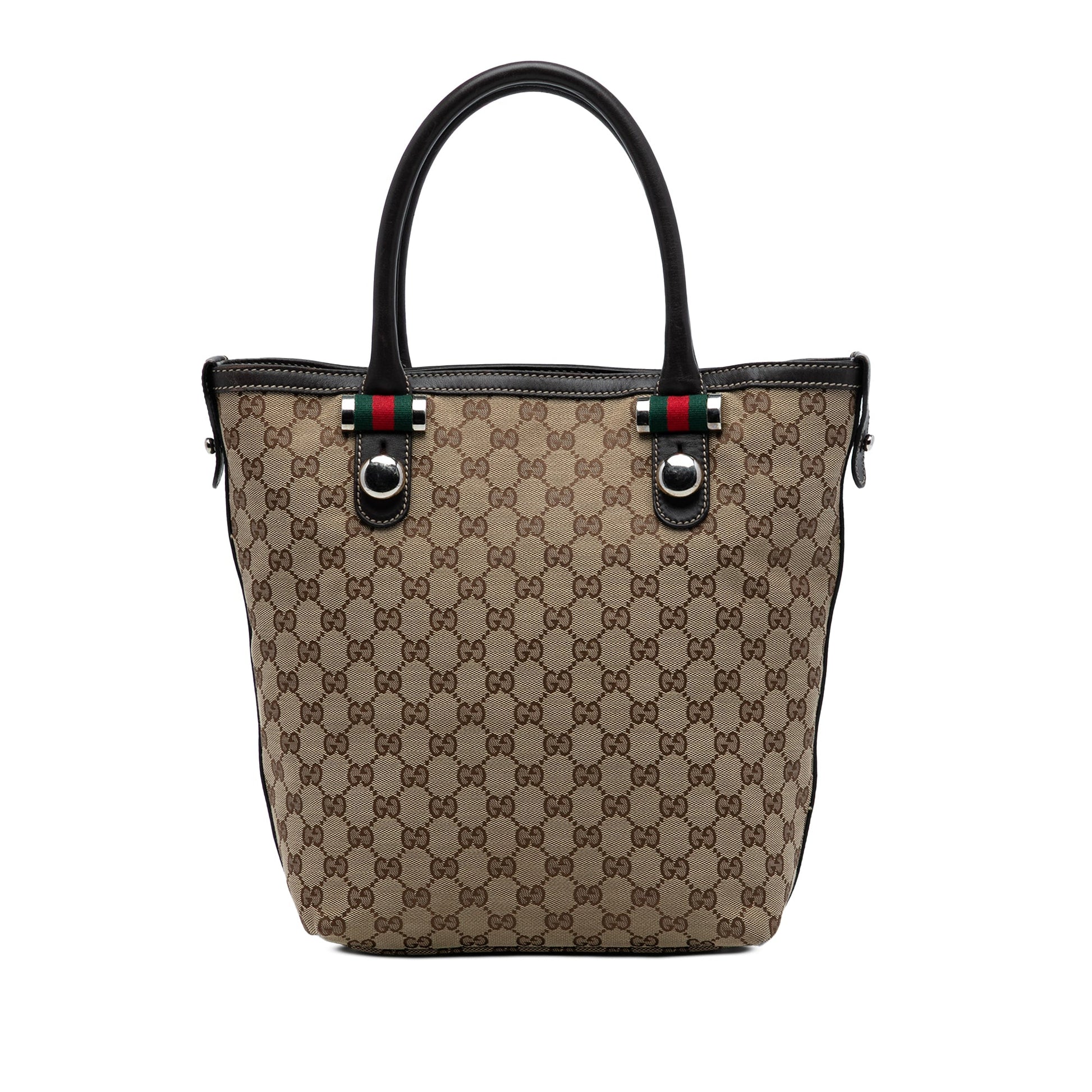 Gucci GG Canvas Web Match Ball Tote