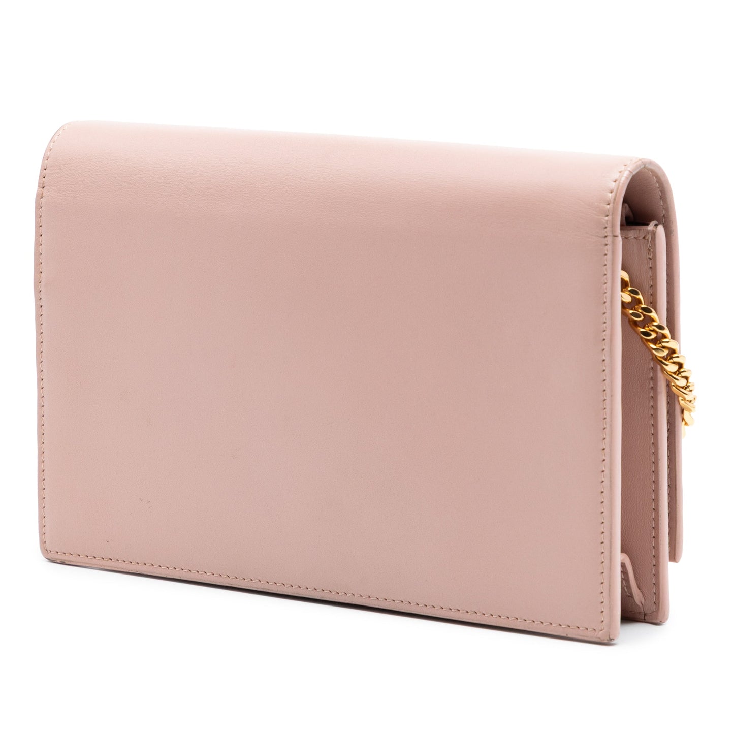 Saint Laurent Smooth Calfskin Monogram Kate Tassel Wallet on Chain