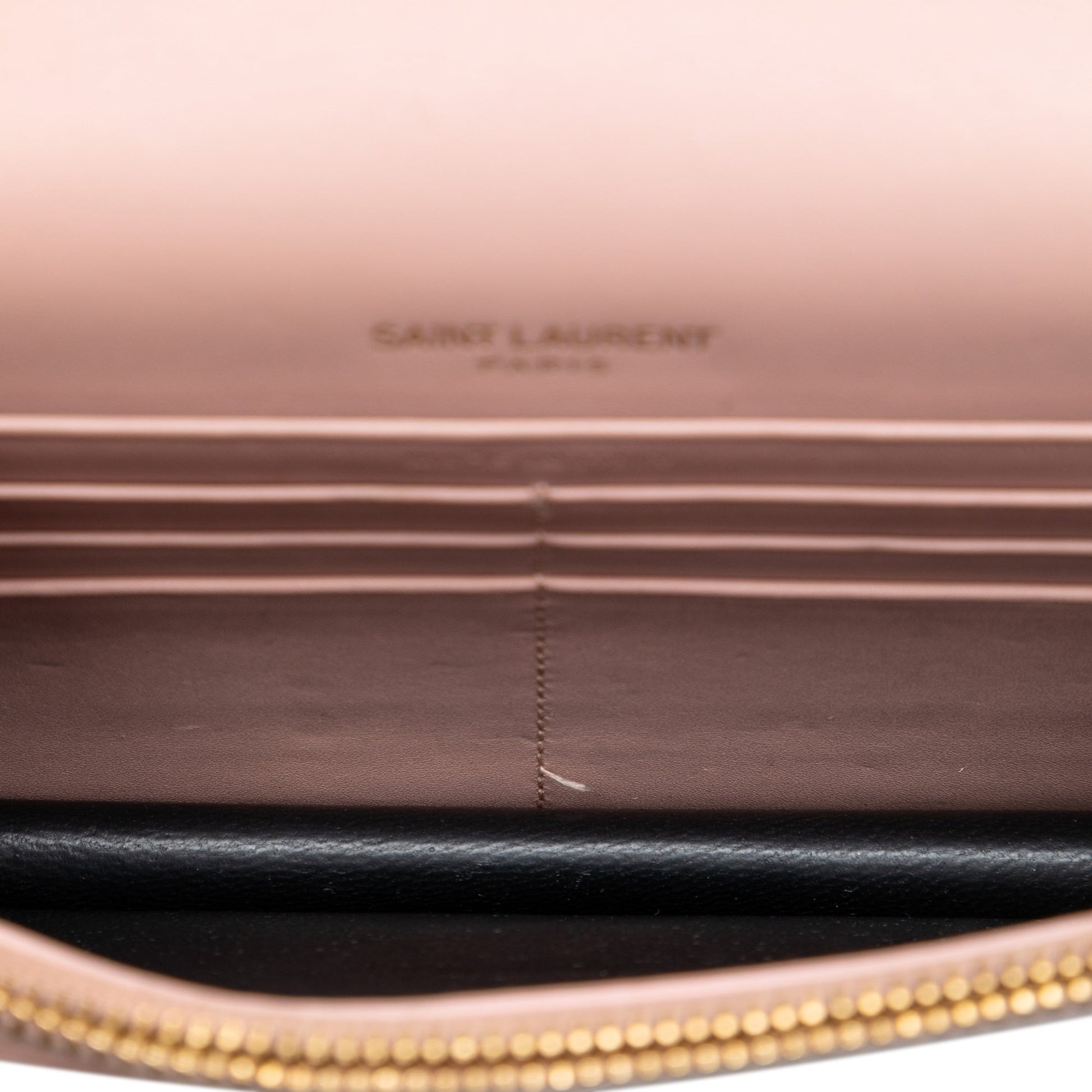 Saint Laurent Smooth Calfskin Monogram Kate Tassel Wallet on Chain