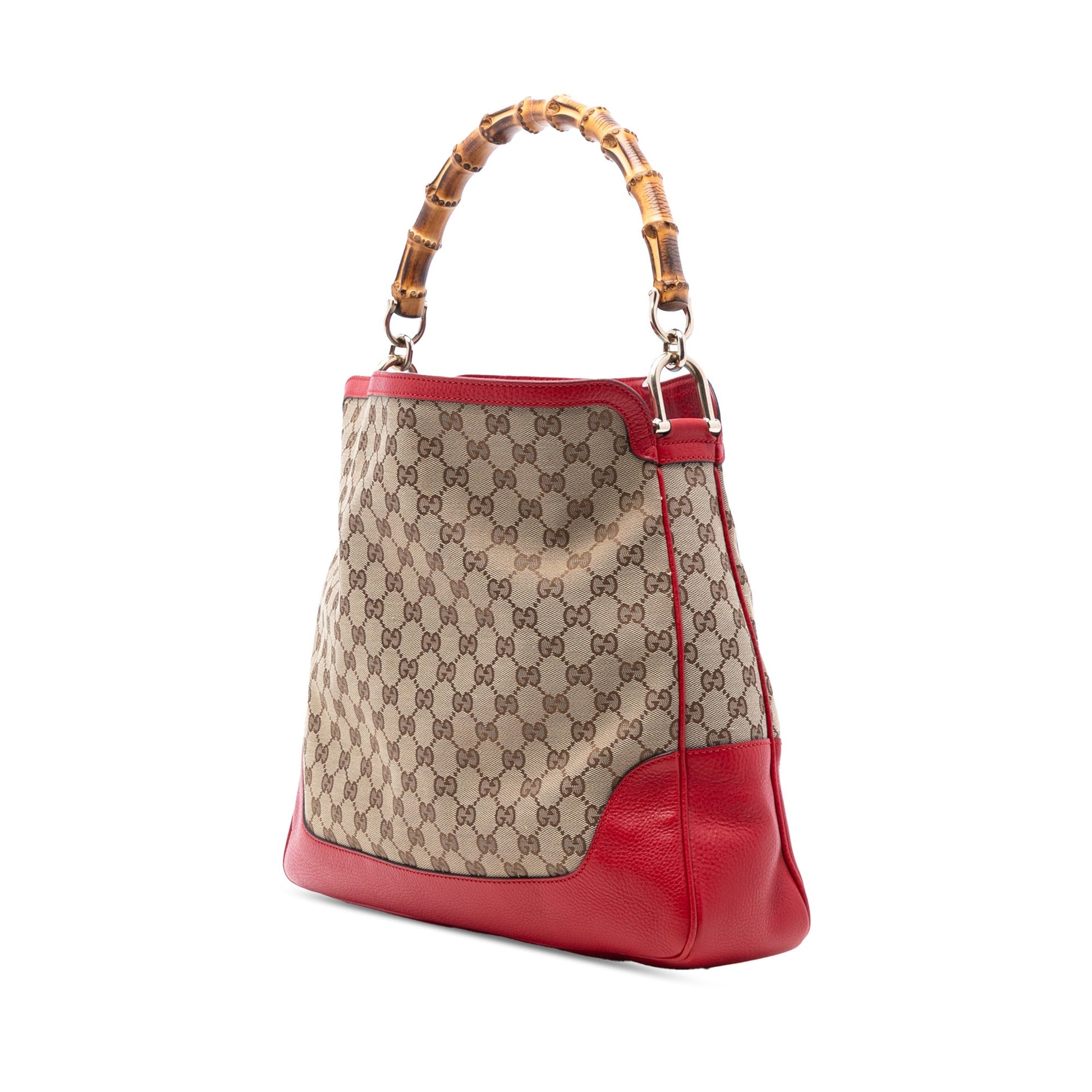 Gucci GG Canvas Bamboo Diana Satchel