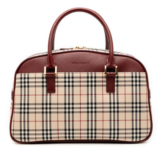 Burberry House Check Canvas Handbag