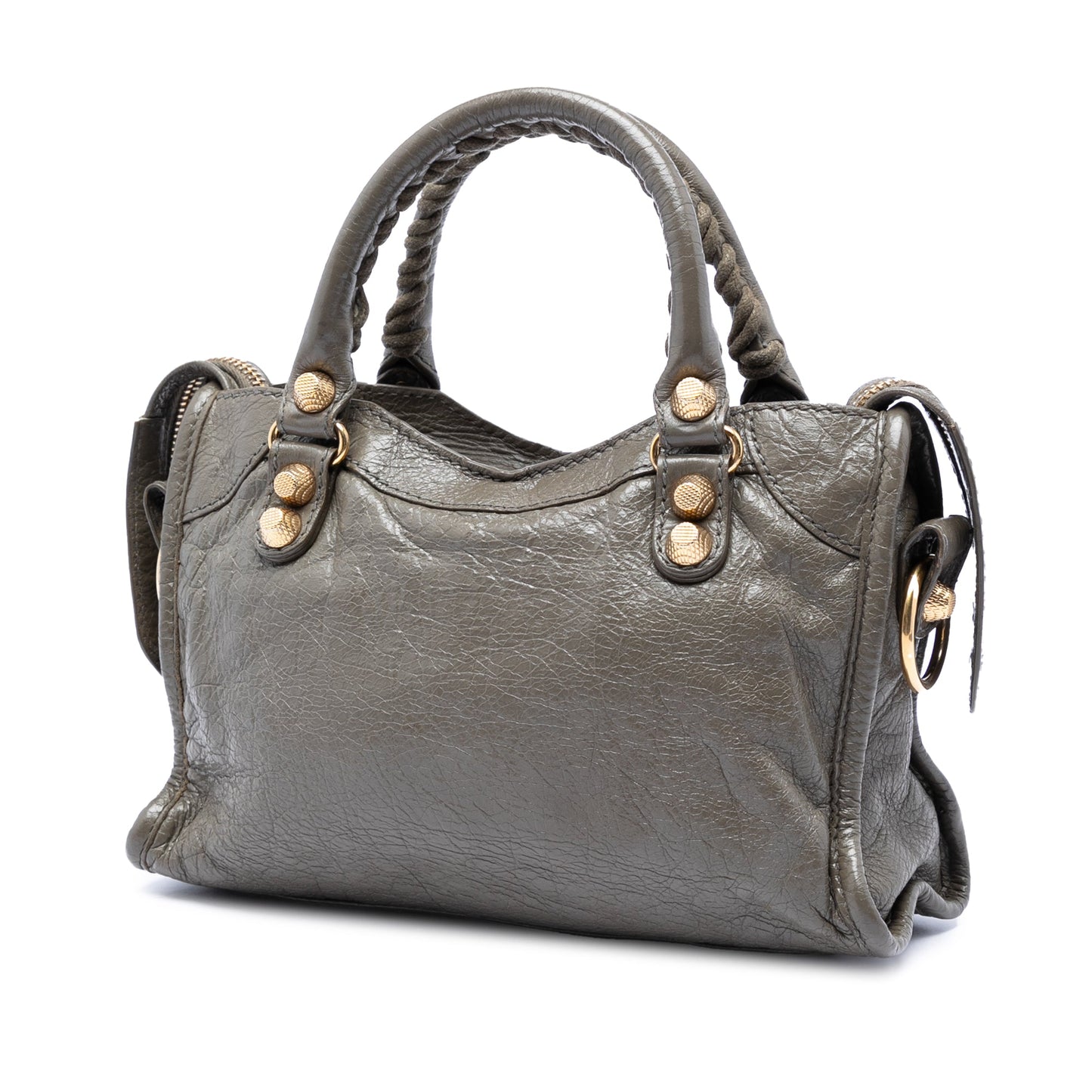 Balenciaga Mini Lambskin Motocross Giant 21 City Satchel