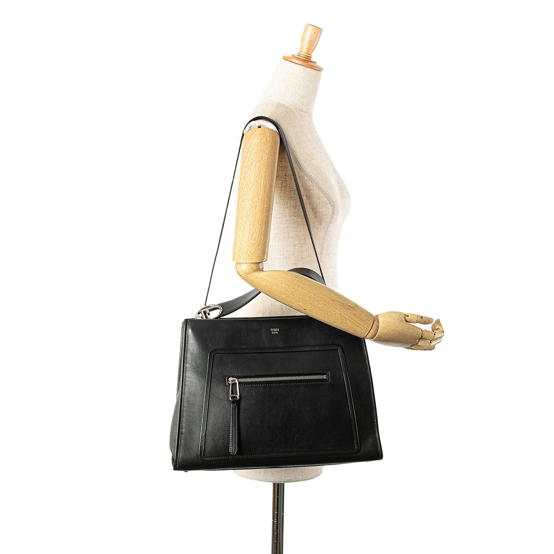 Fendi Medium Leather Runaway Satchel