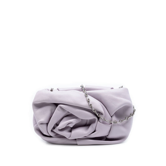Burberry Lambskin Rose Chain Clutch