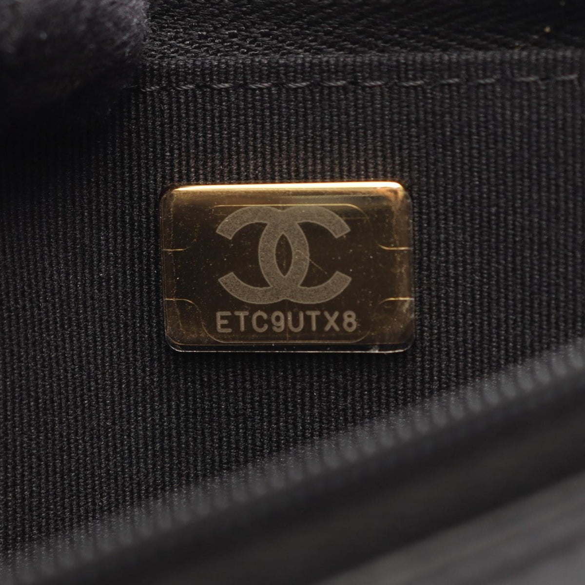 Chanel CC Quilted Lambskin Icon Wallet on Chain — Black