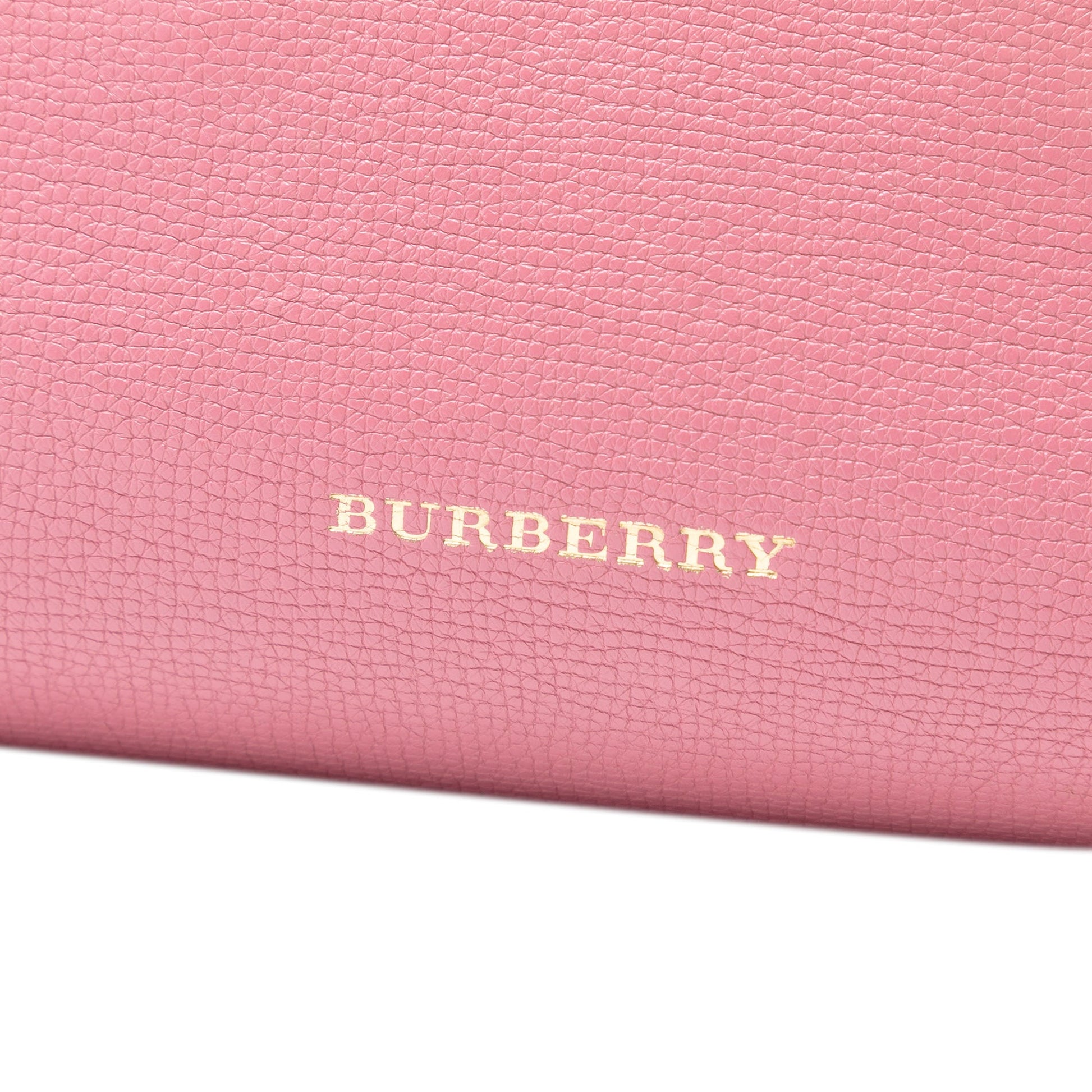Burberry Medium Leather and House Check Banner Satchel
