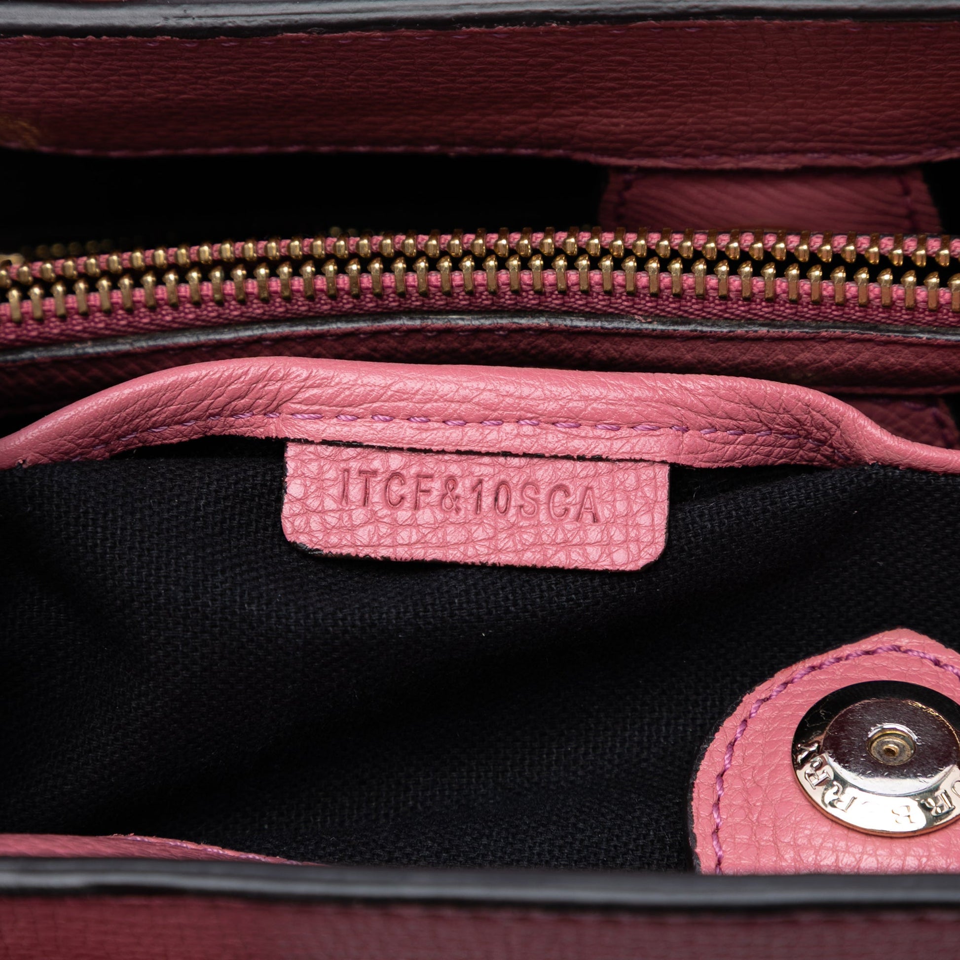 Burberry Medium Leather and House Check Banner Satchel