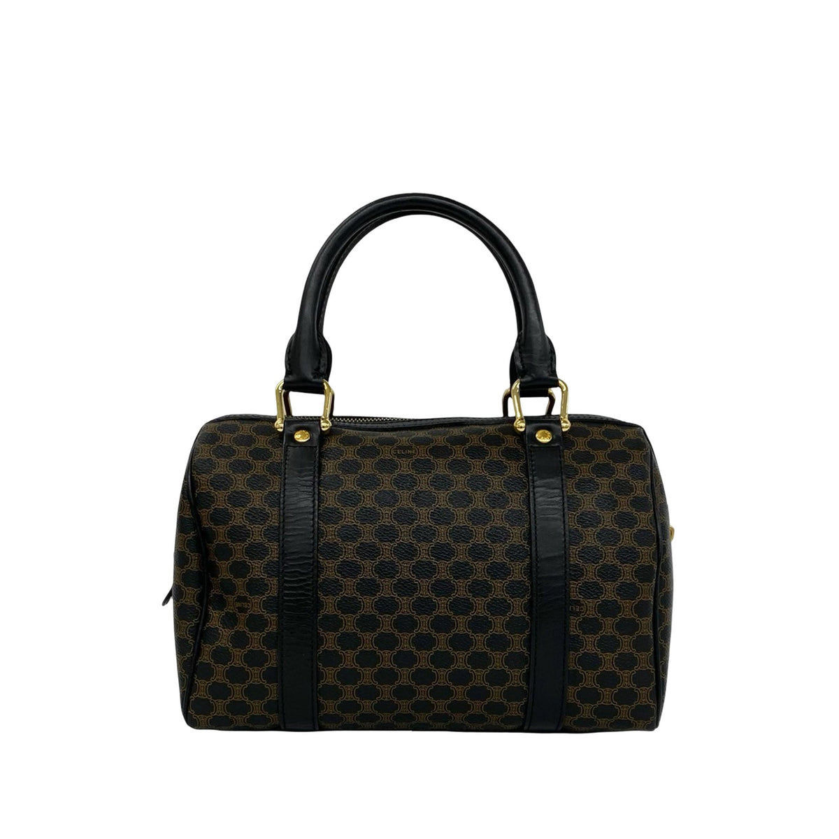 Celine Macadam Coated Canvas Handbag