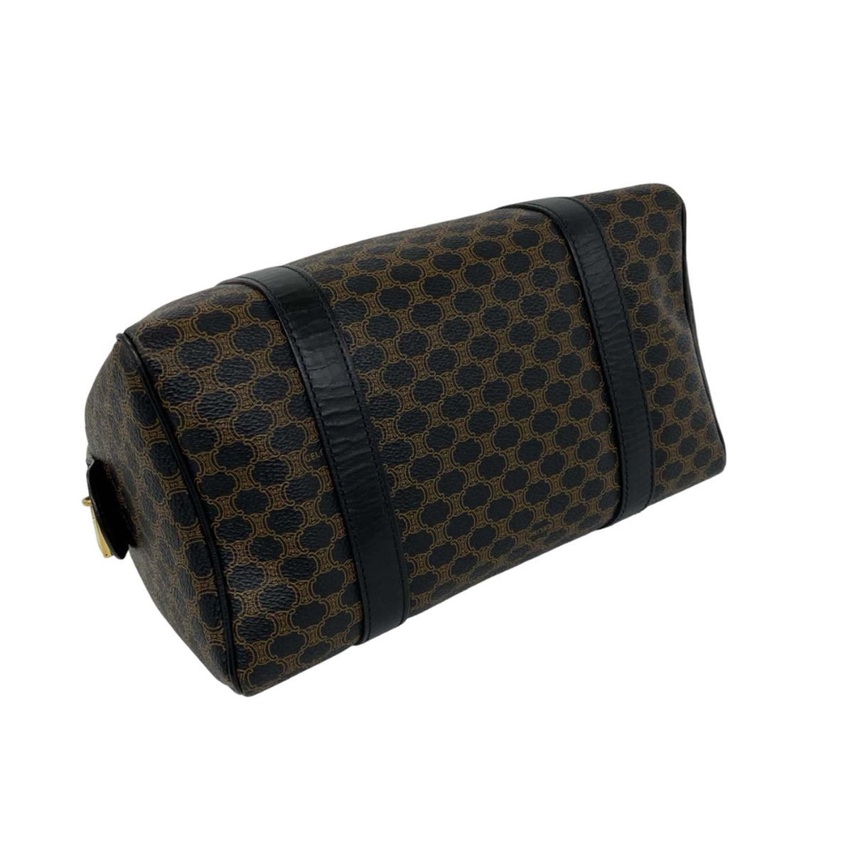 Celine Macadam Coated Canvas Handbag
