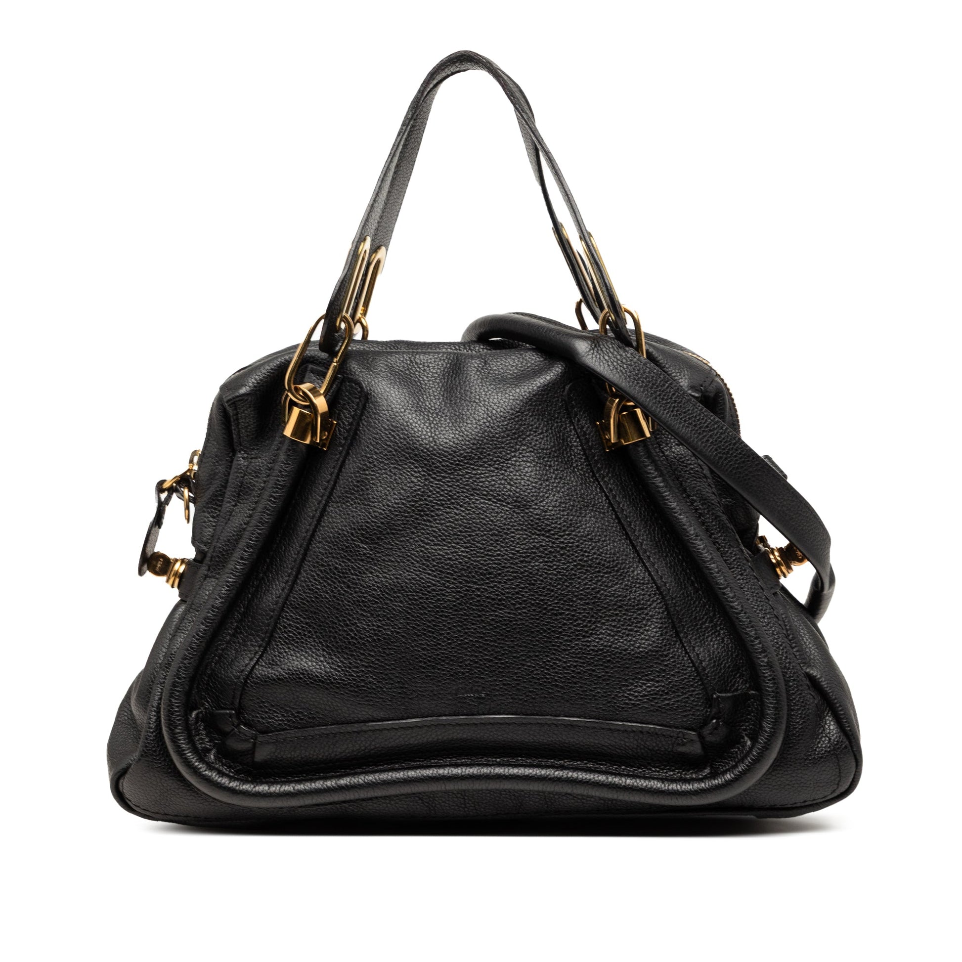Chloé Medium Pebbled Leather Paraty Satchel