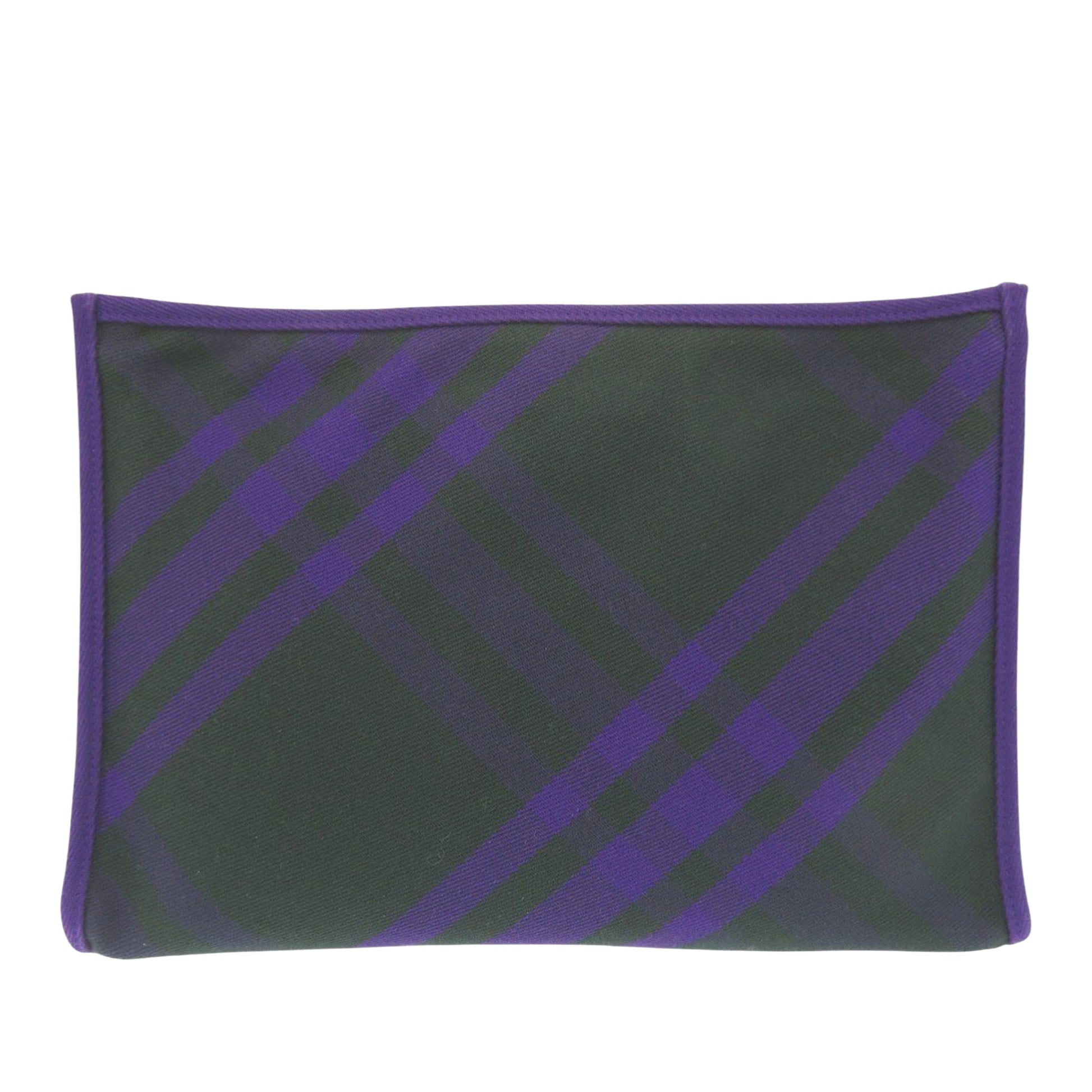 Burberry Supernova Check Canvas Clutch