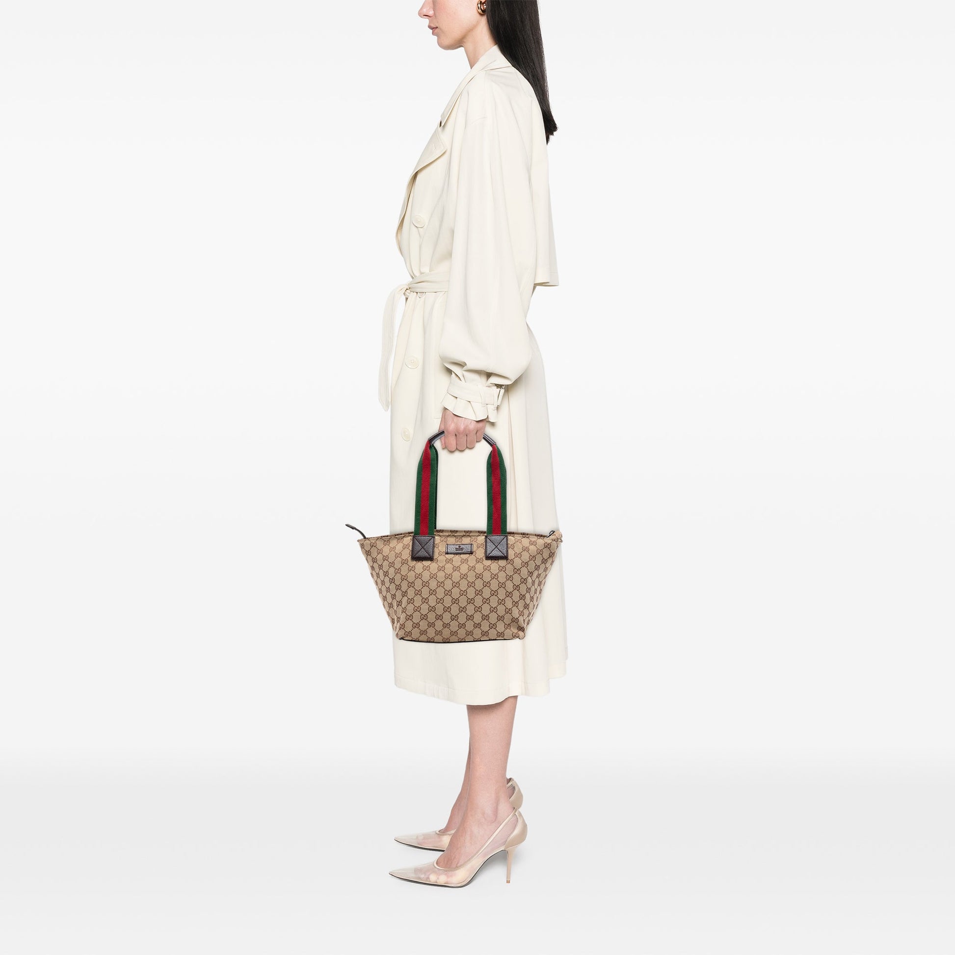 Gucci GG Canvas Web Tote