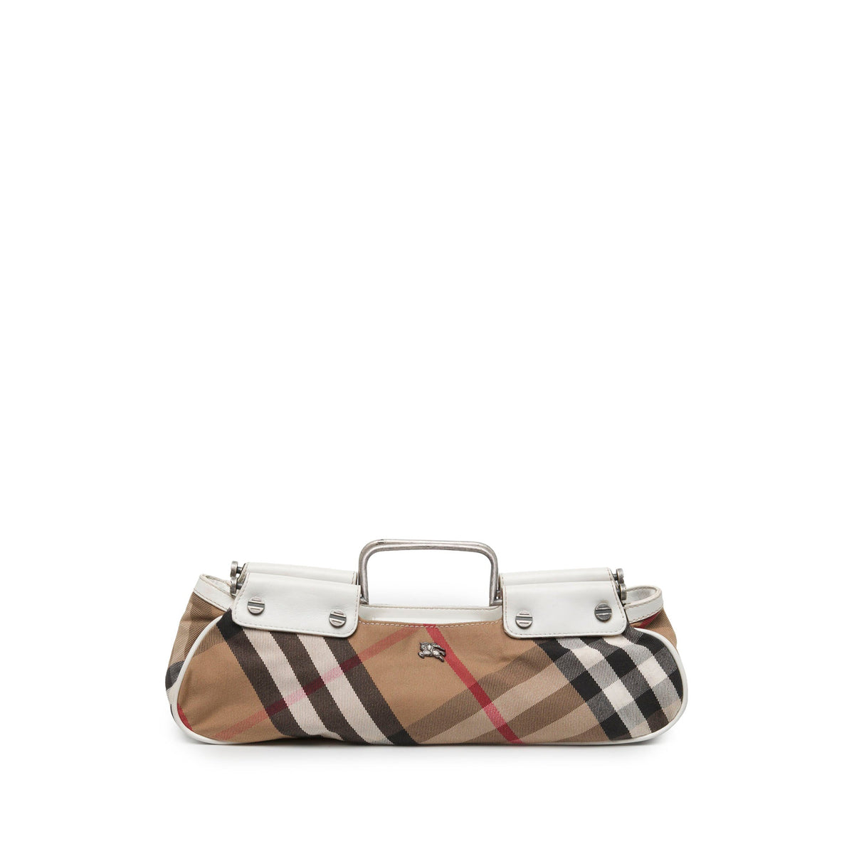 Burberry Supernova Check Canvas Handbag — Brown