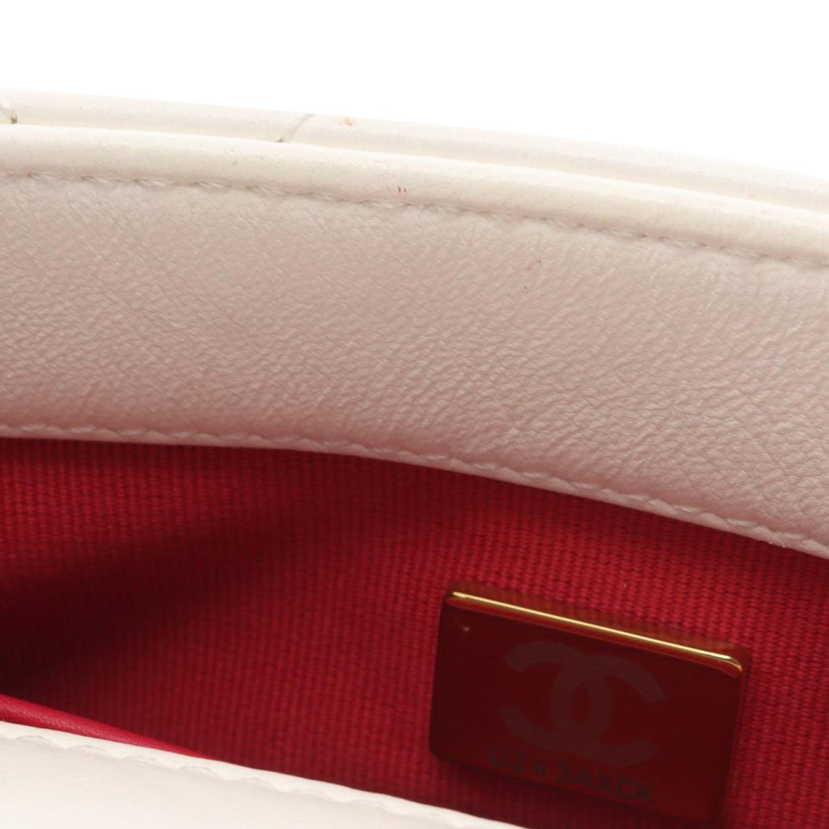 Chanel Mini Quilted Lambskin Acrylic Coco Love Flap