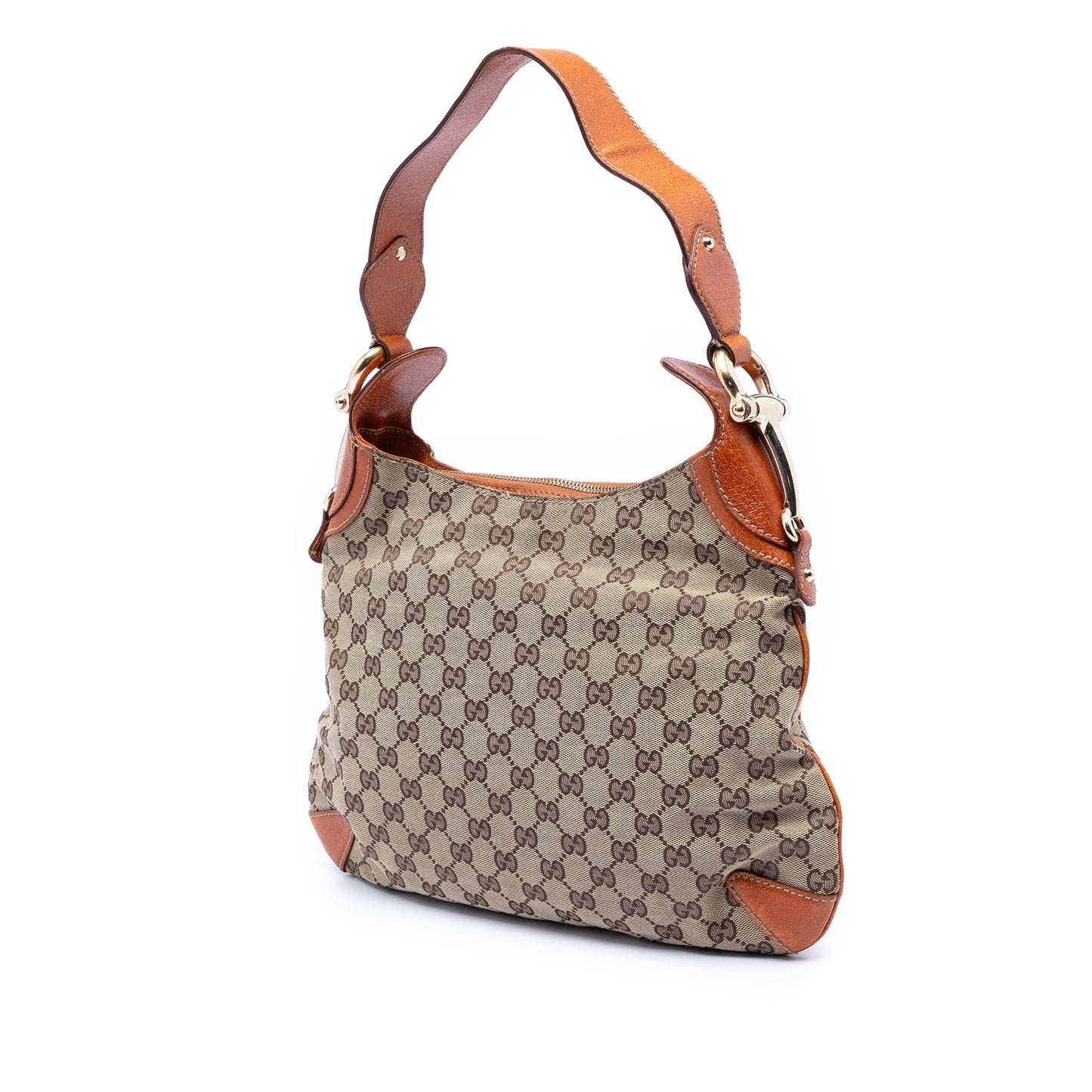 Gucci GG Canvas Horsebit Creole Hobo Bag