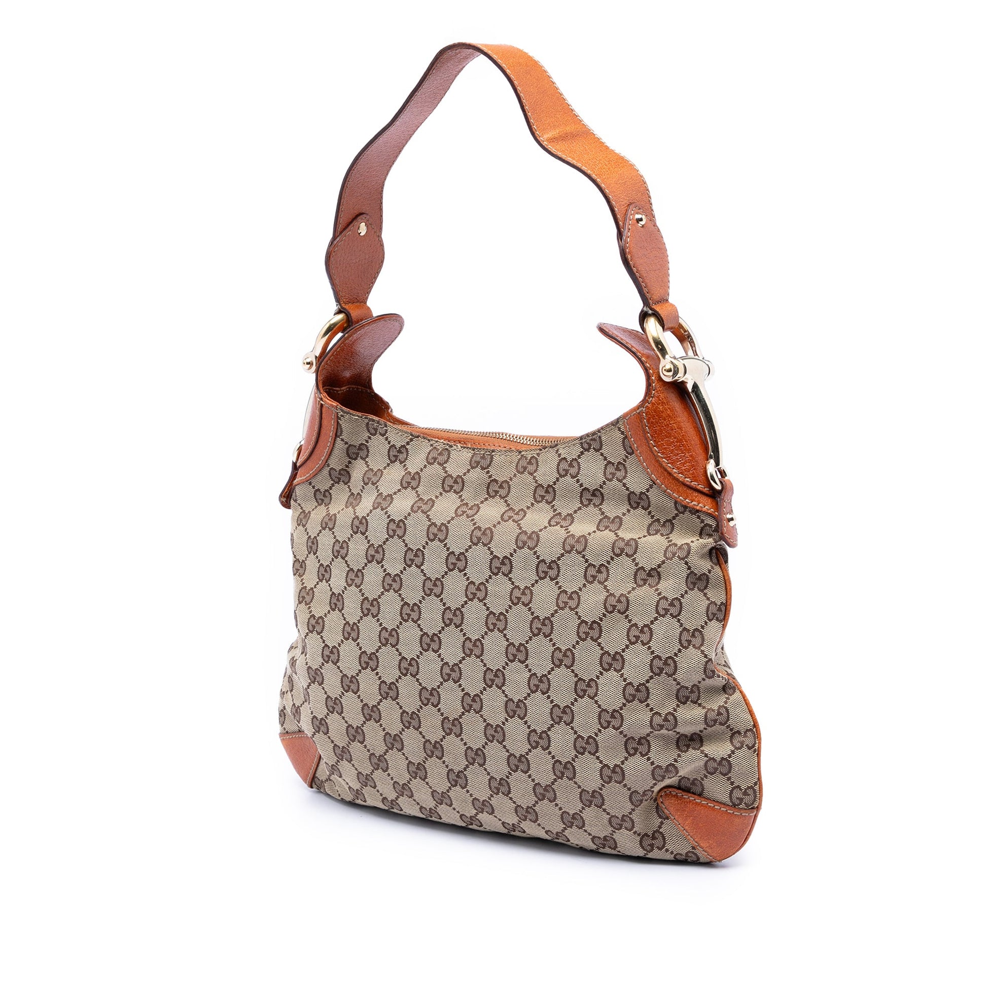 Gucci GG Canvas Horsebit Creole Hobo Bag