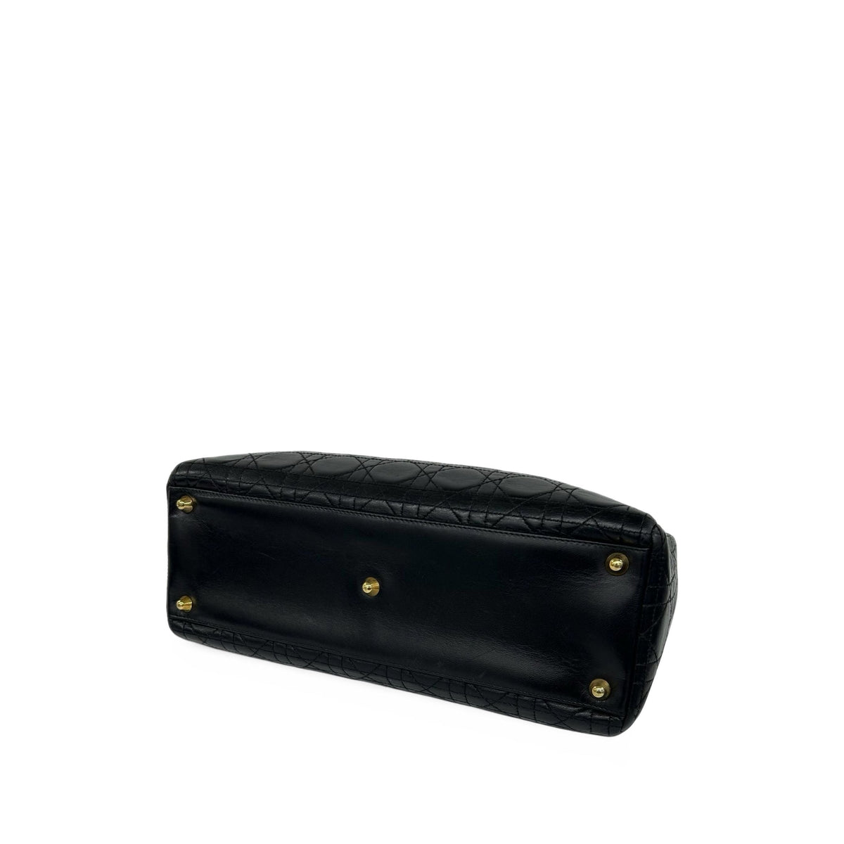 Dior Large Lambskin Cannage Lady Dior — Black