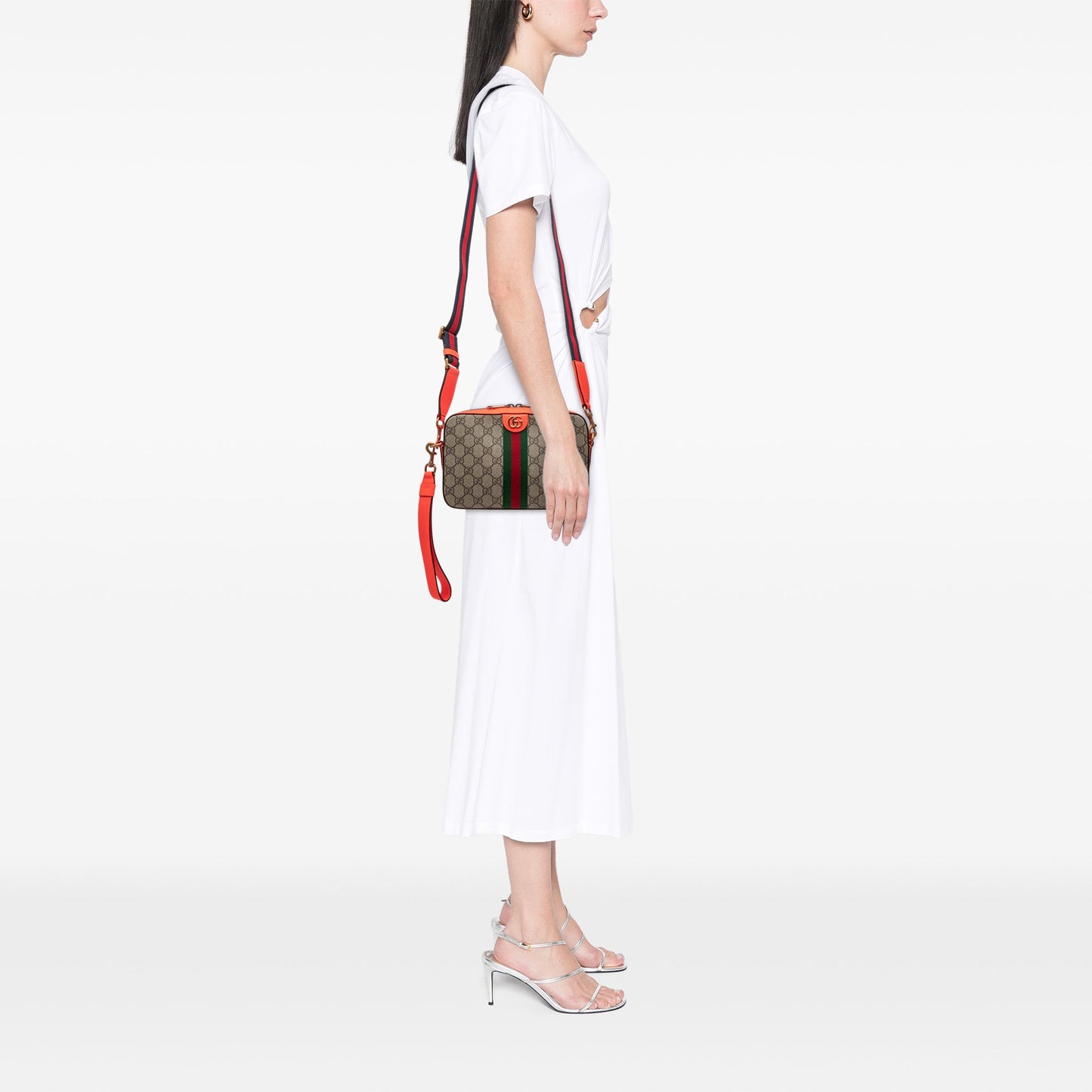 Gucci Small GG Supreme Web Ophidia Crossbody