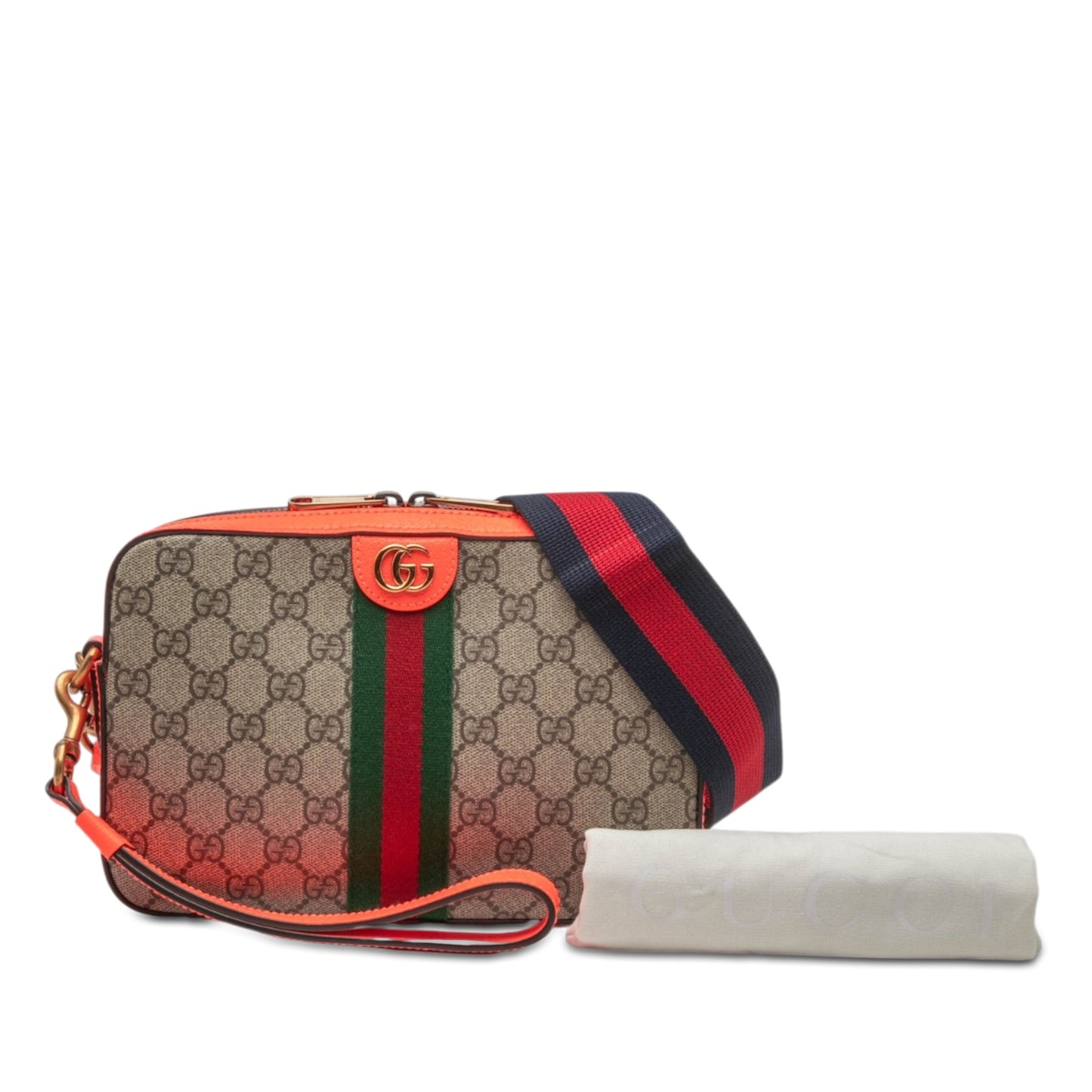 Gucci Small GG Supreme Web Ophidia Crossbody