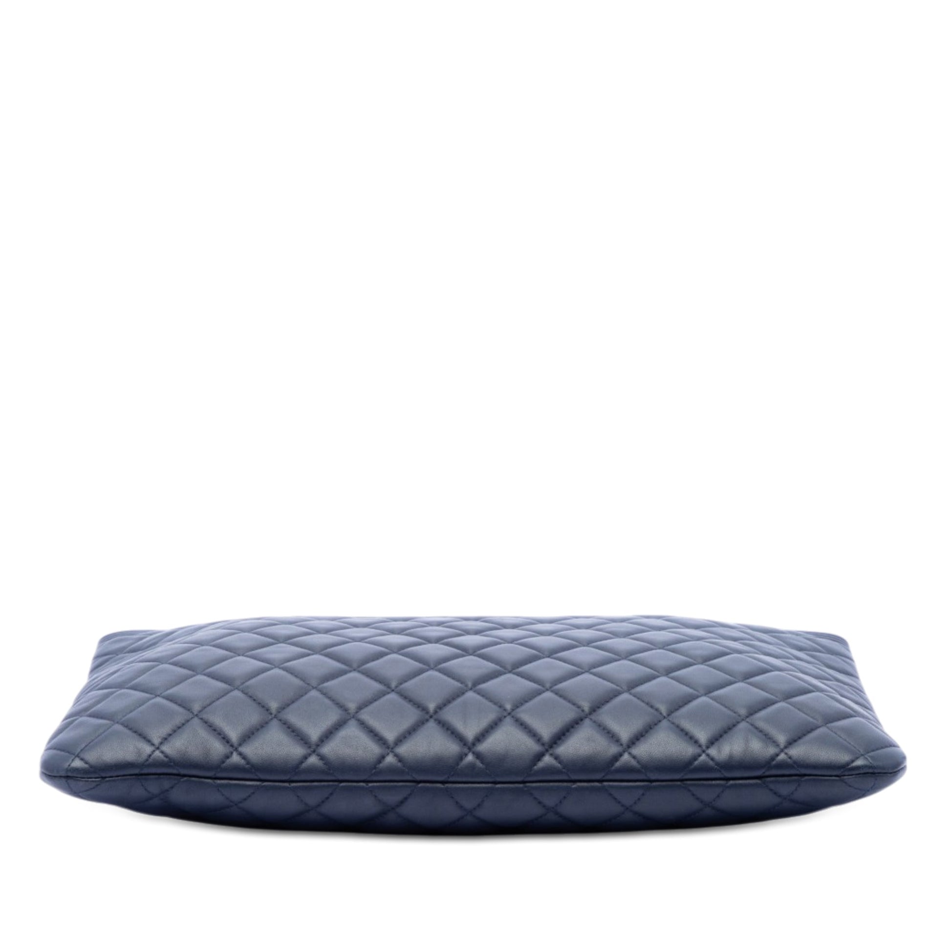 Chanel Large Quilted Lambskin Boy O Case Clutch