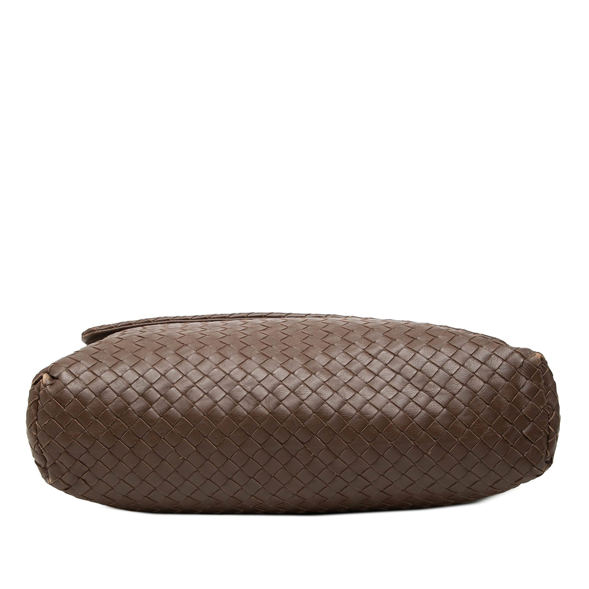 Bottega Veneta Nappa Intrecciato Messenger Bag — Brown