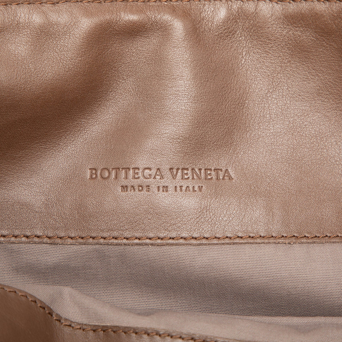 Bottega Veneta Nappa Intrecciato Messenger Bag — Brown