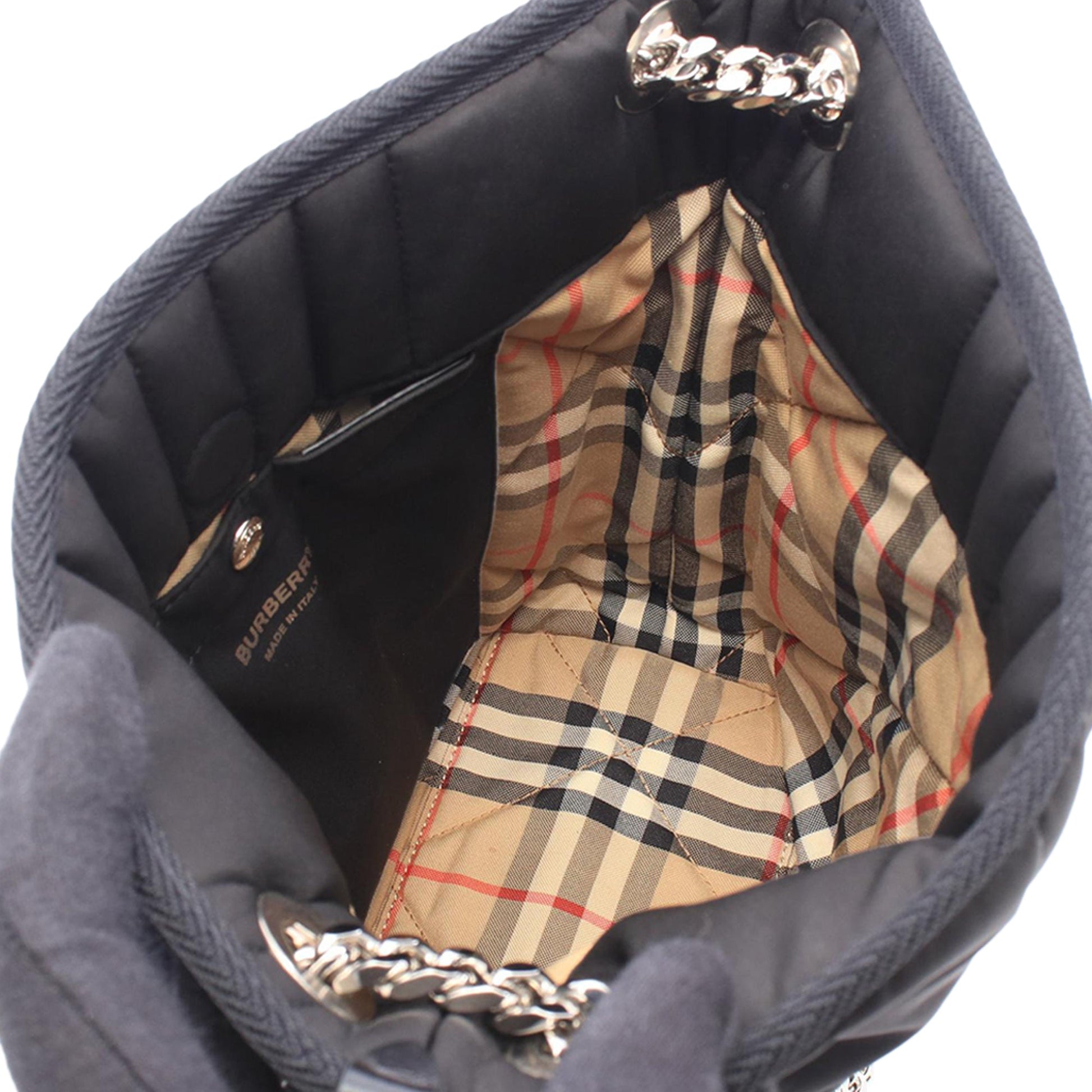 Burberry Small Nylon Laura Bucket Bag