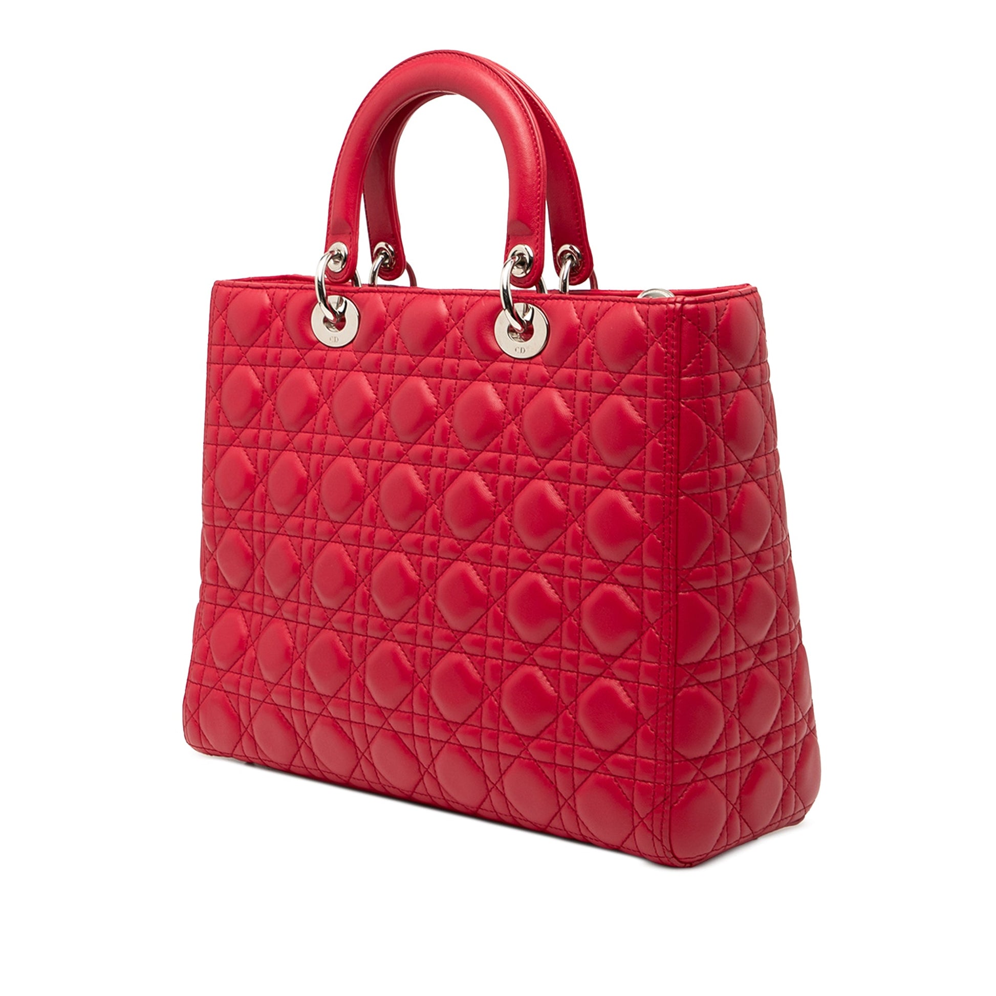 Dior Large Lambskin Cannage Lady Dior