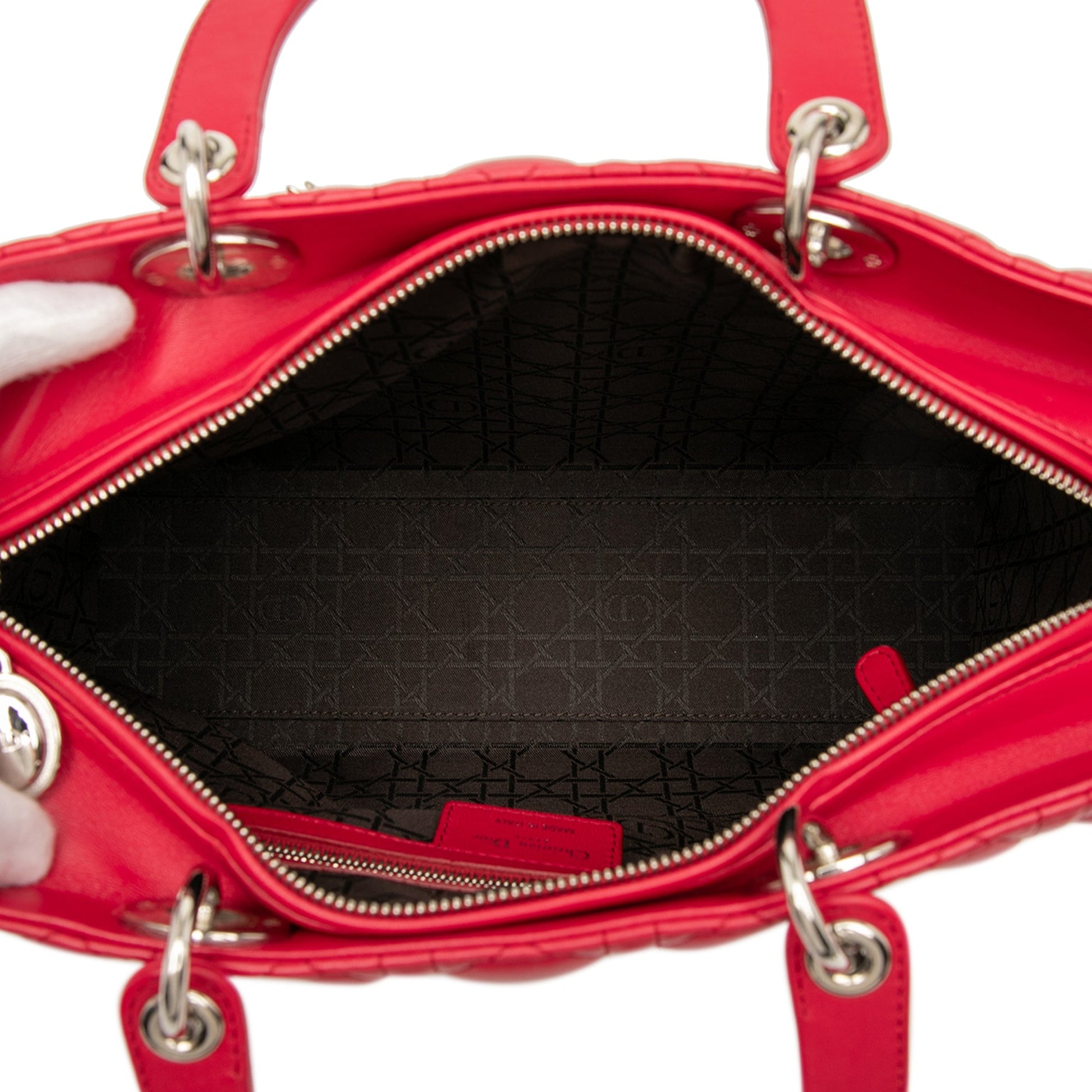Dior Large Lambskin Cannage Lady Dior