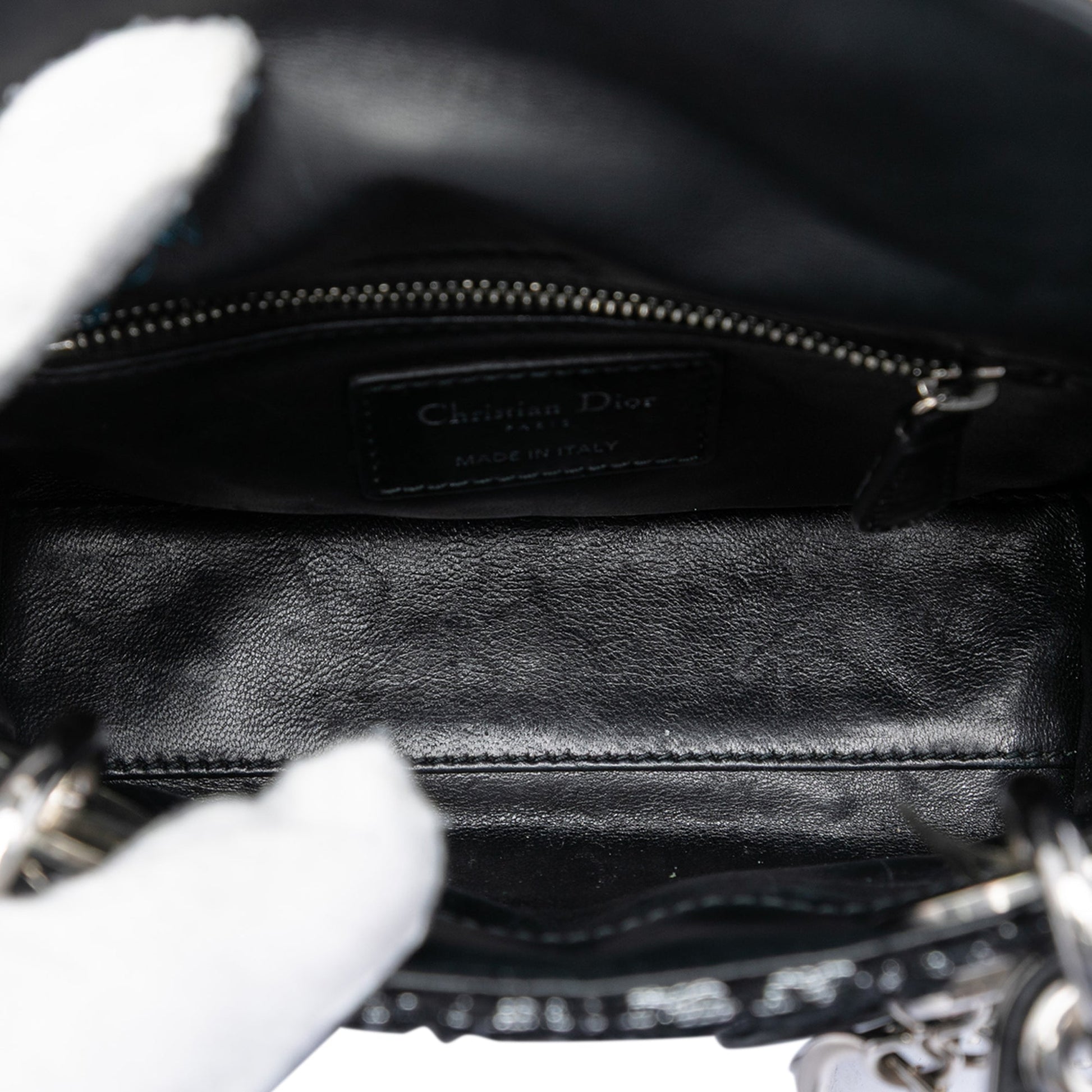 Dior Mini Fabric Lame Lady Dior