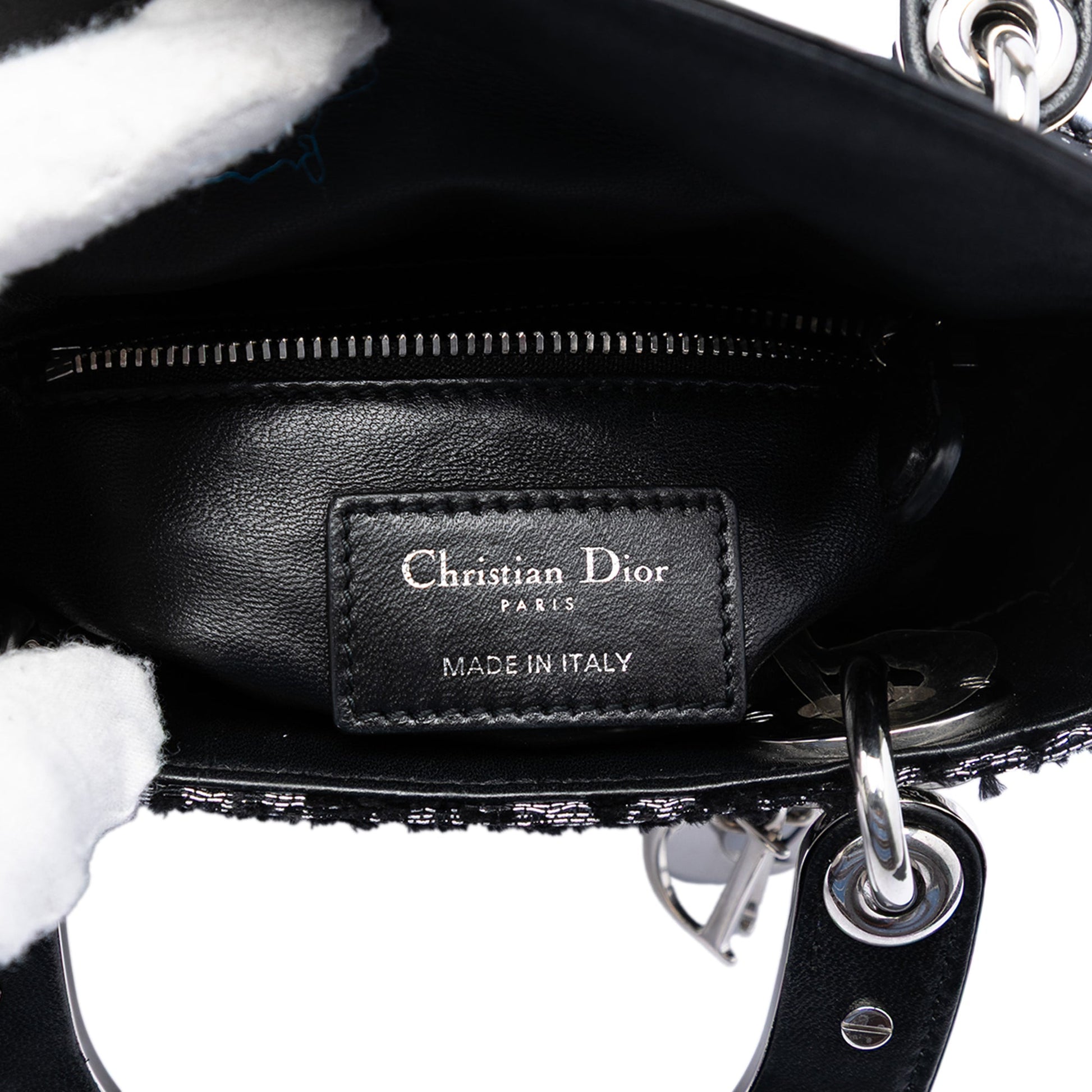 Dior Mini Fabric Lame Lady Dior