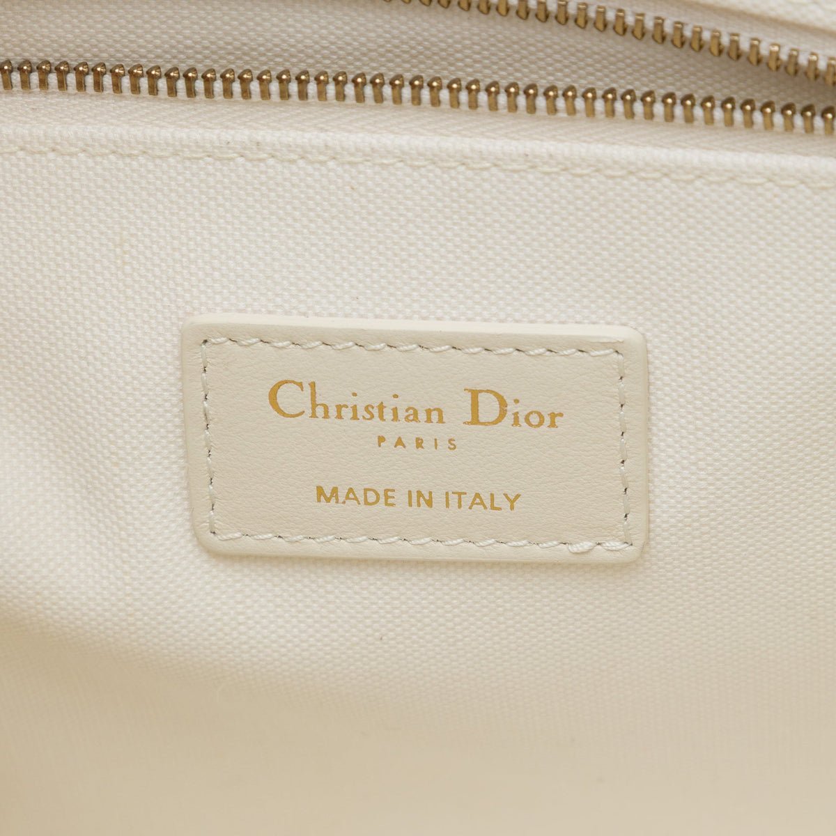 Dior Small Embroidered Canvas Gold Star Book Tote