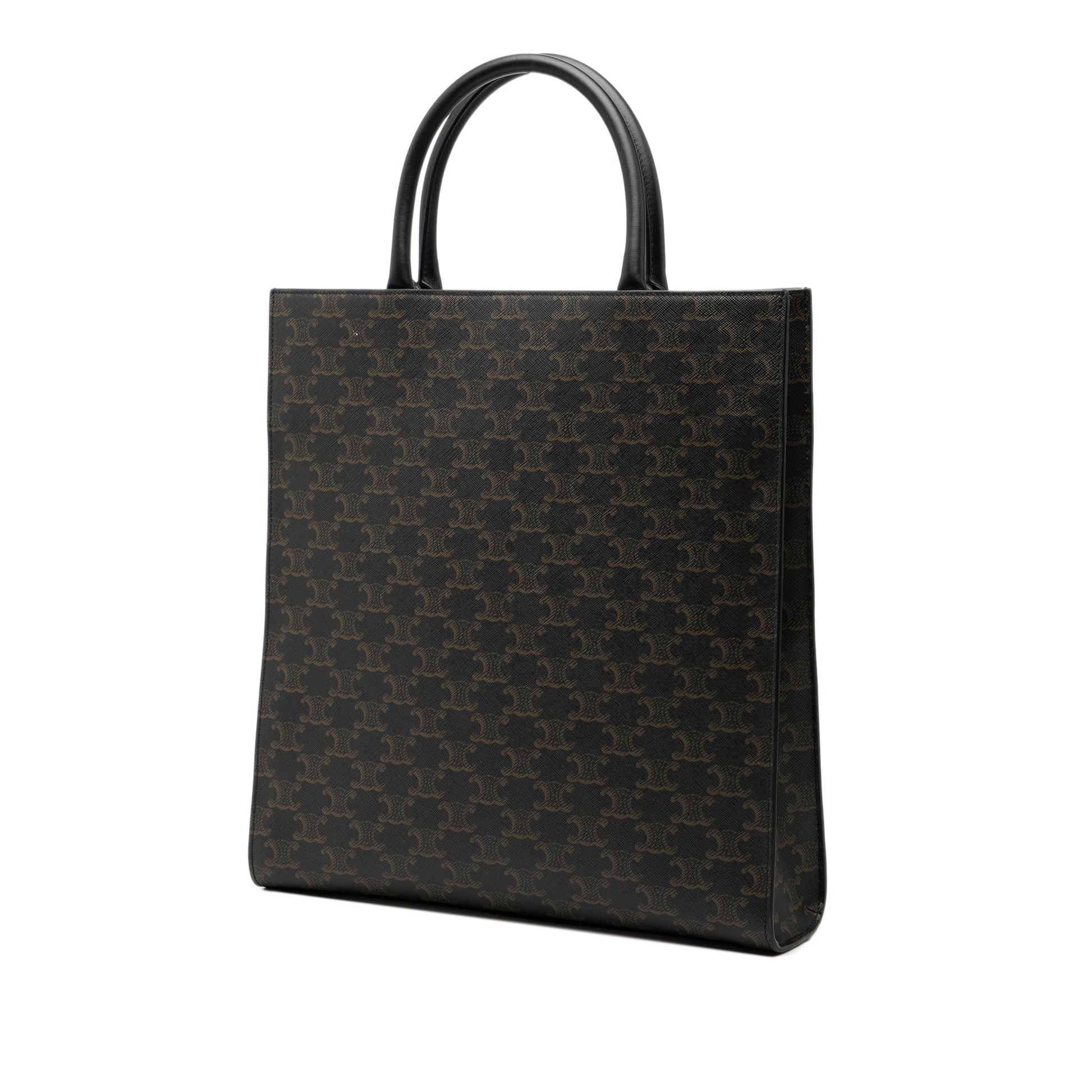 Celine Medium Triomphe Coated Canvas Vertical Cabas Tote