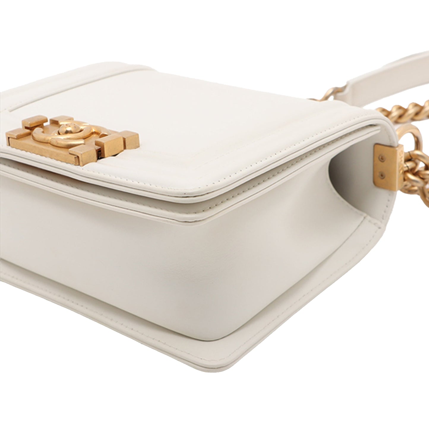 Chanel Square Calfskin Boy Reverso Flap
