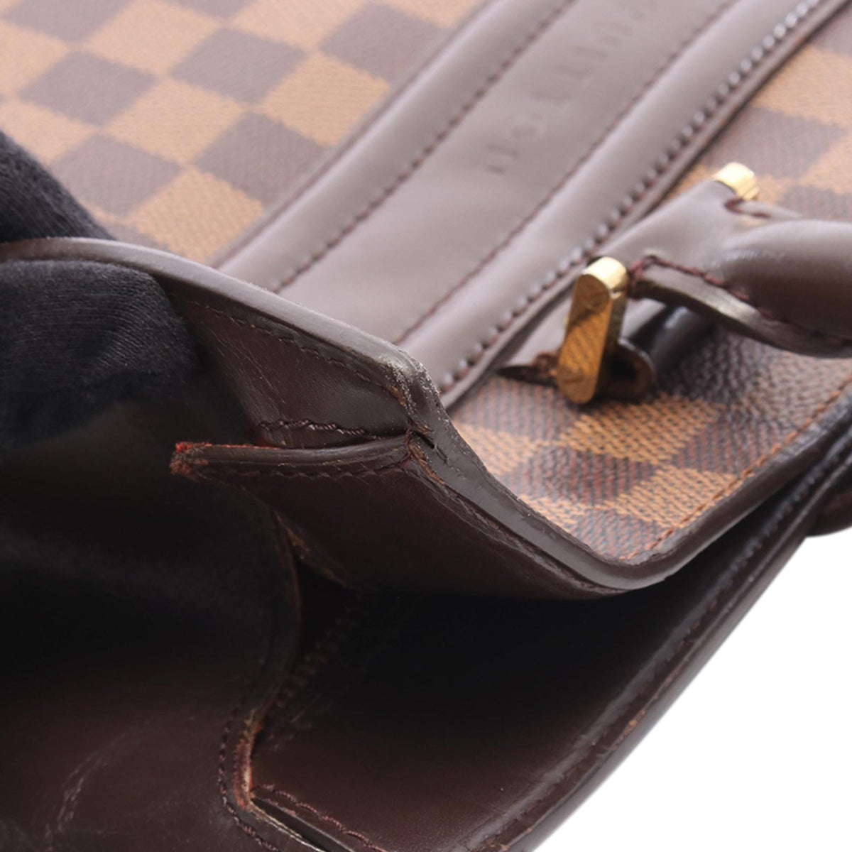 Louis Vuitton Damier Ebene Venice Sac Plat GM — Brown