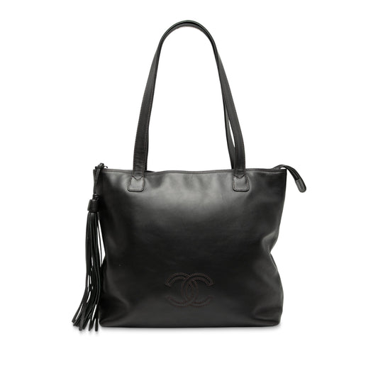 Chanel CC Lambskin Tassel Tote