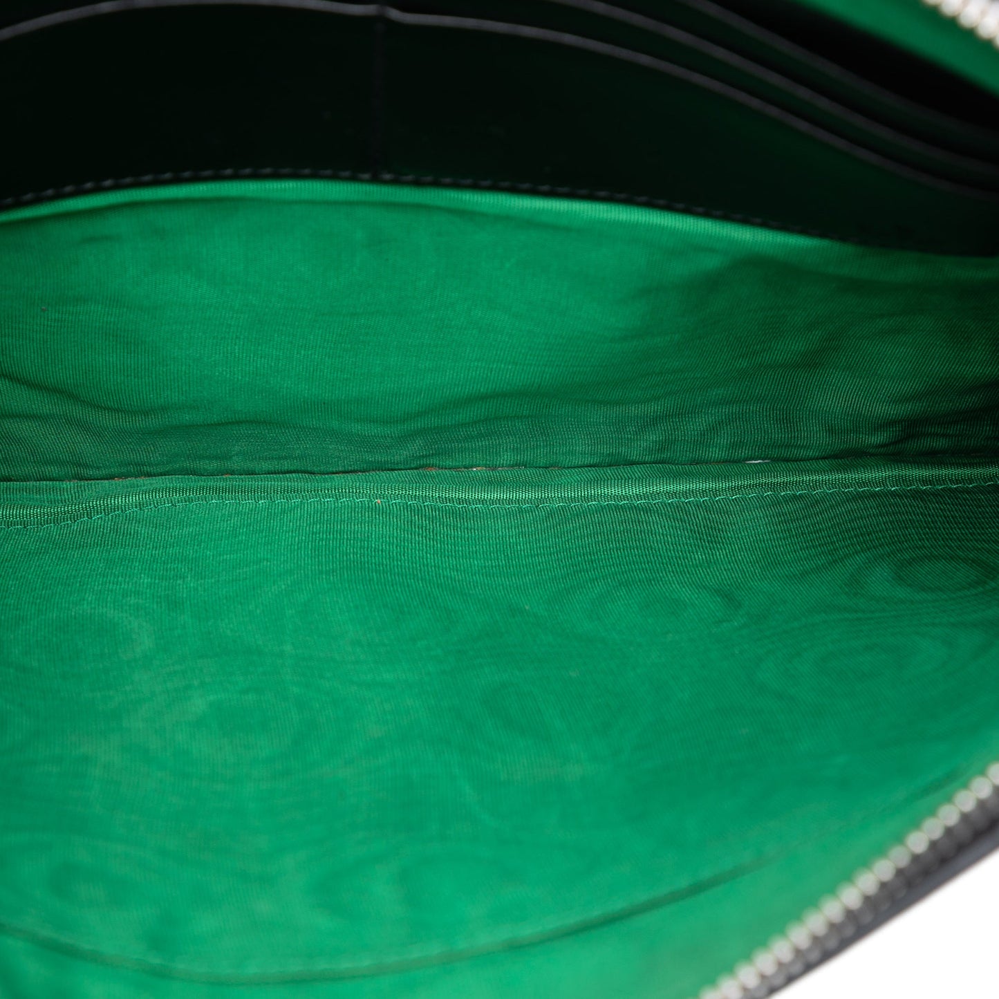 Gucci Quilted Leather G Rhombus Zip Clutch