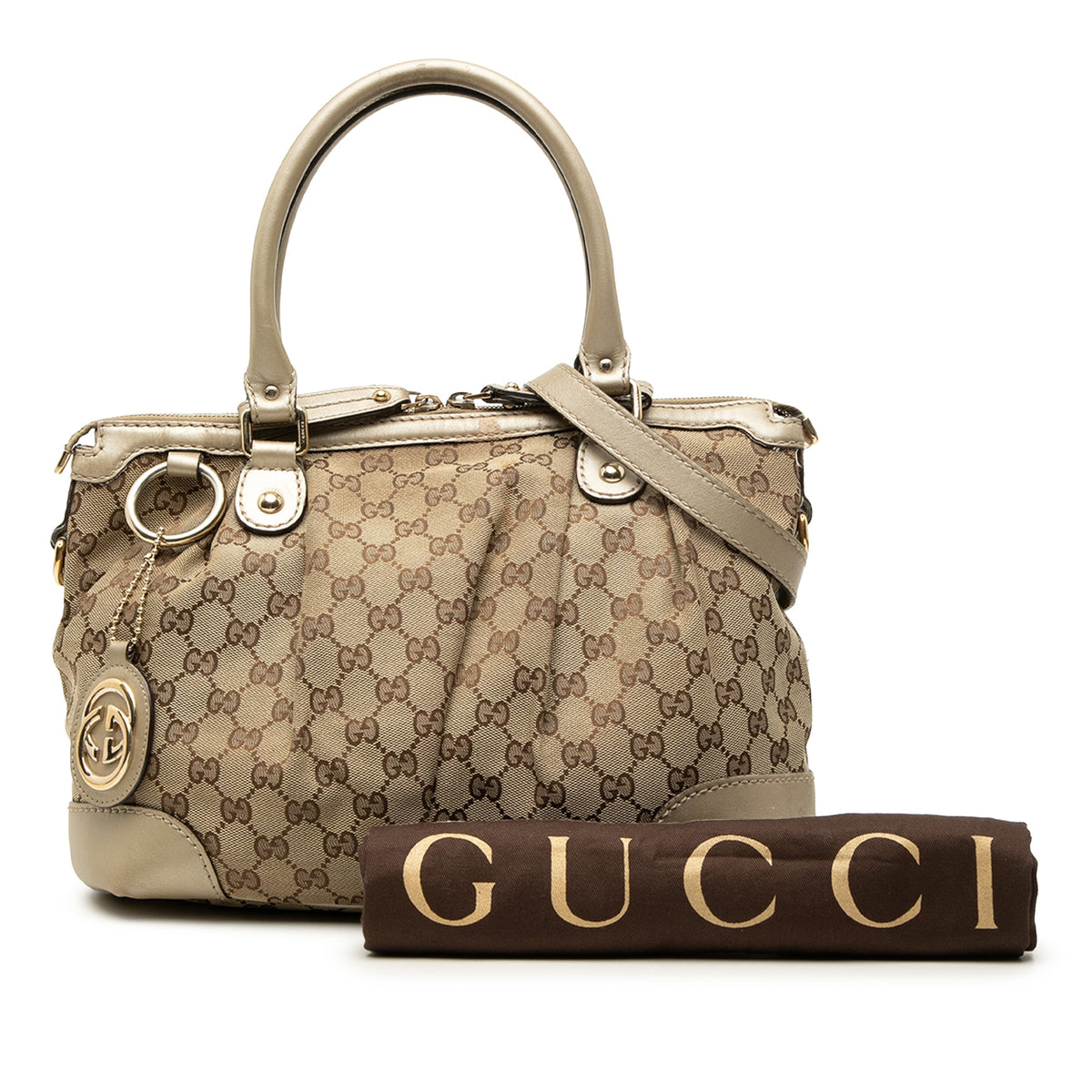 Gucci GG Canvas Sukey Satchel