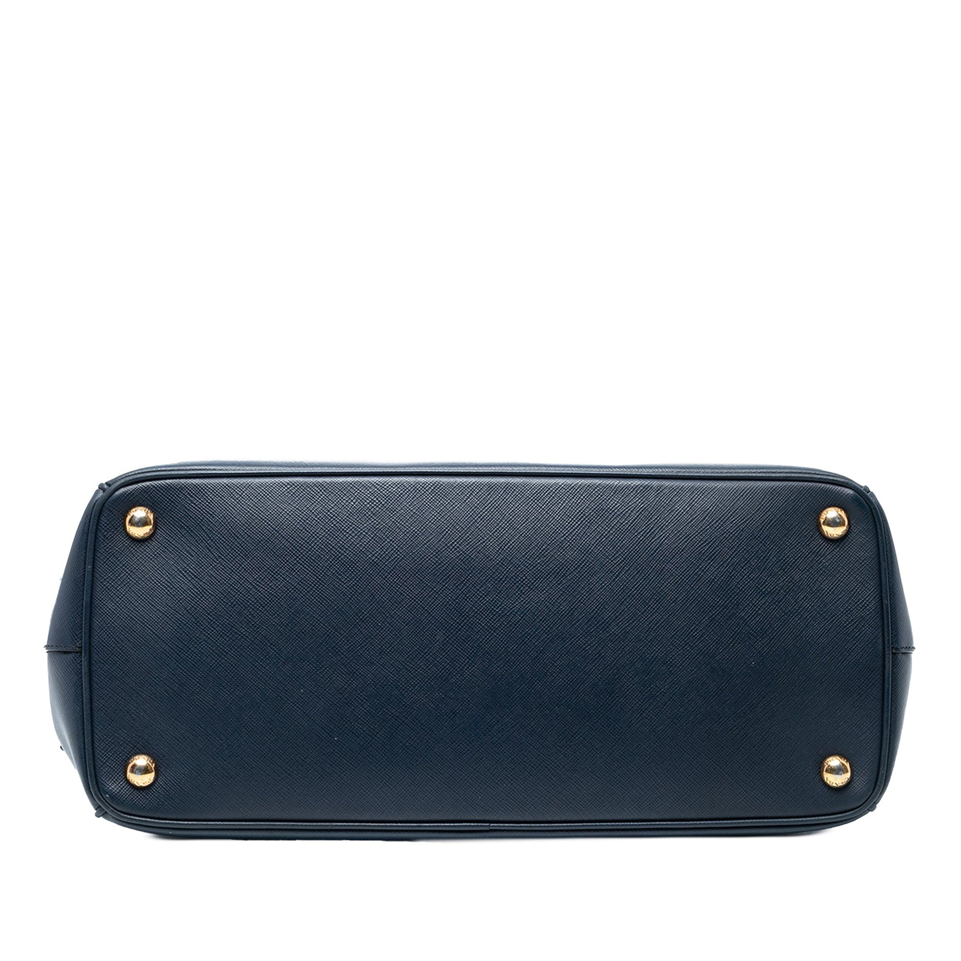 Prada Medium Saffiano Lux Galleria Double Zip Satchel