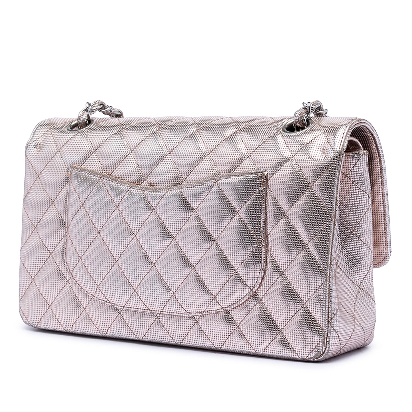 Medium Classic Calfskin Pixel Effect Double Flap