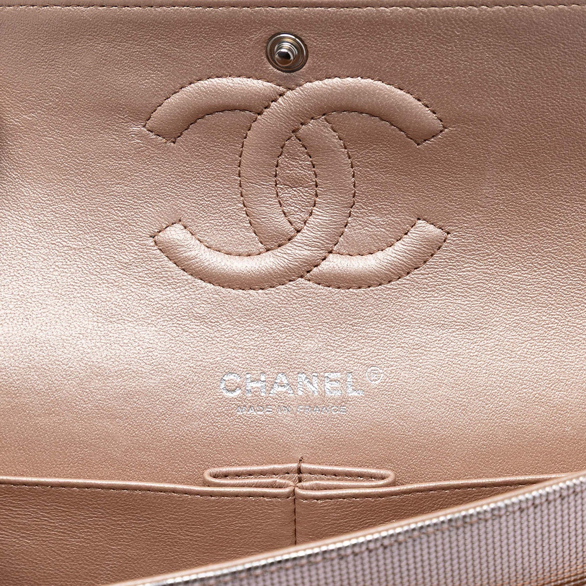 Medium Classic Calfskin Pixel Effect Double Flap