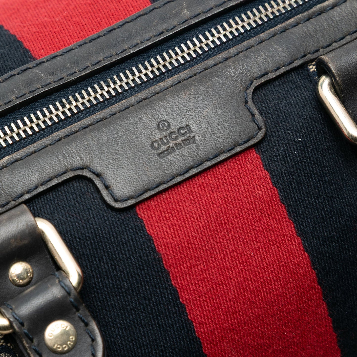 Gucci Medium GG Canvas Web Joy Boston Bag